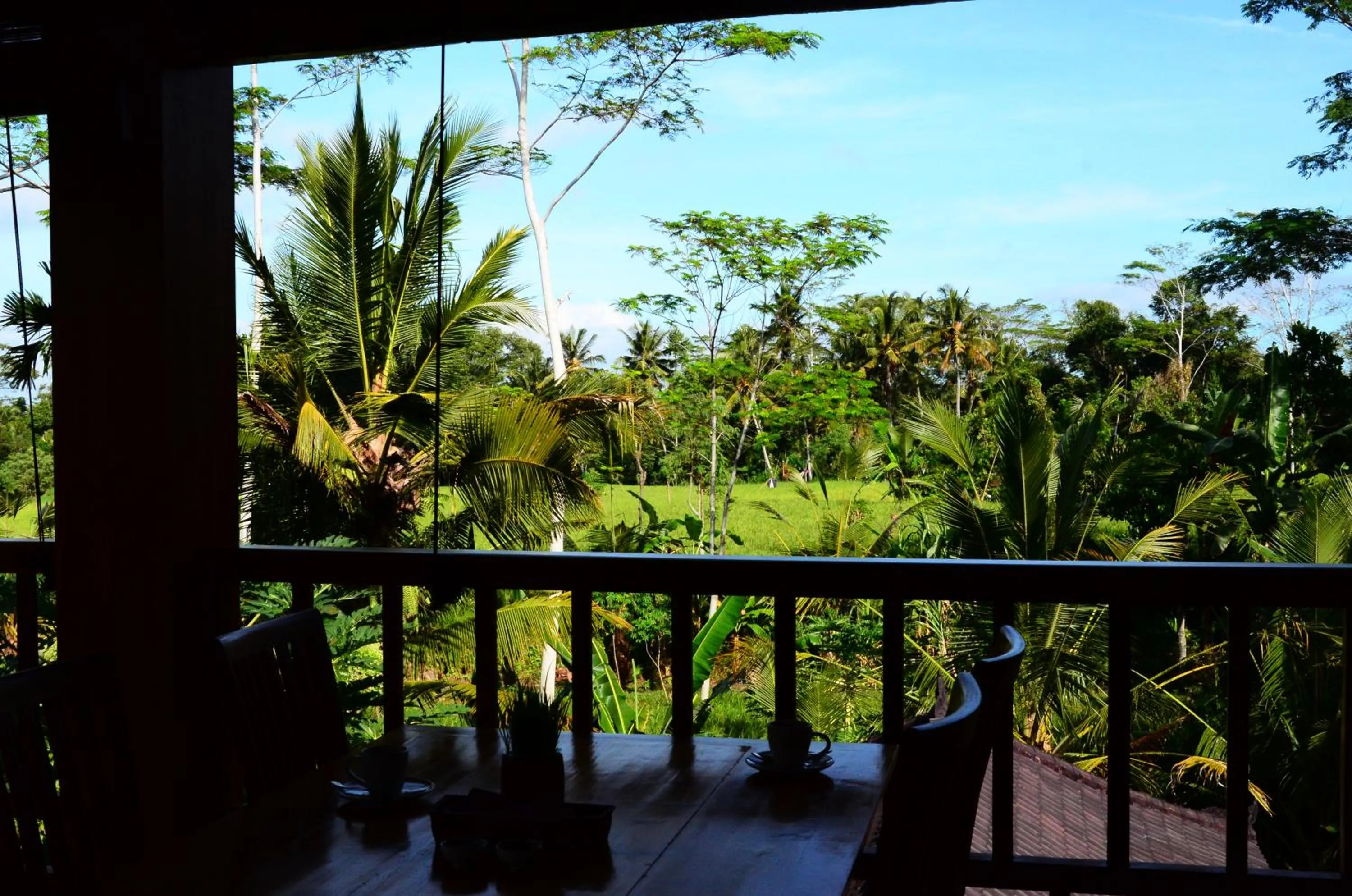 Garden view in Pesantian Villa and Warung