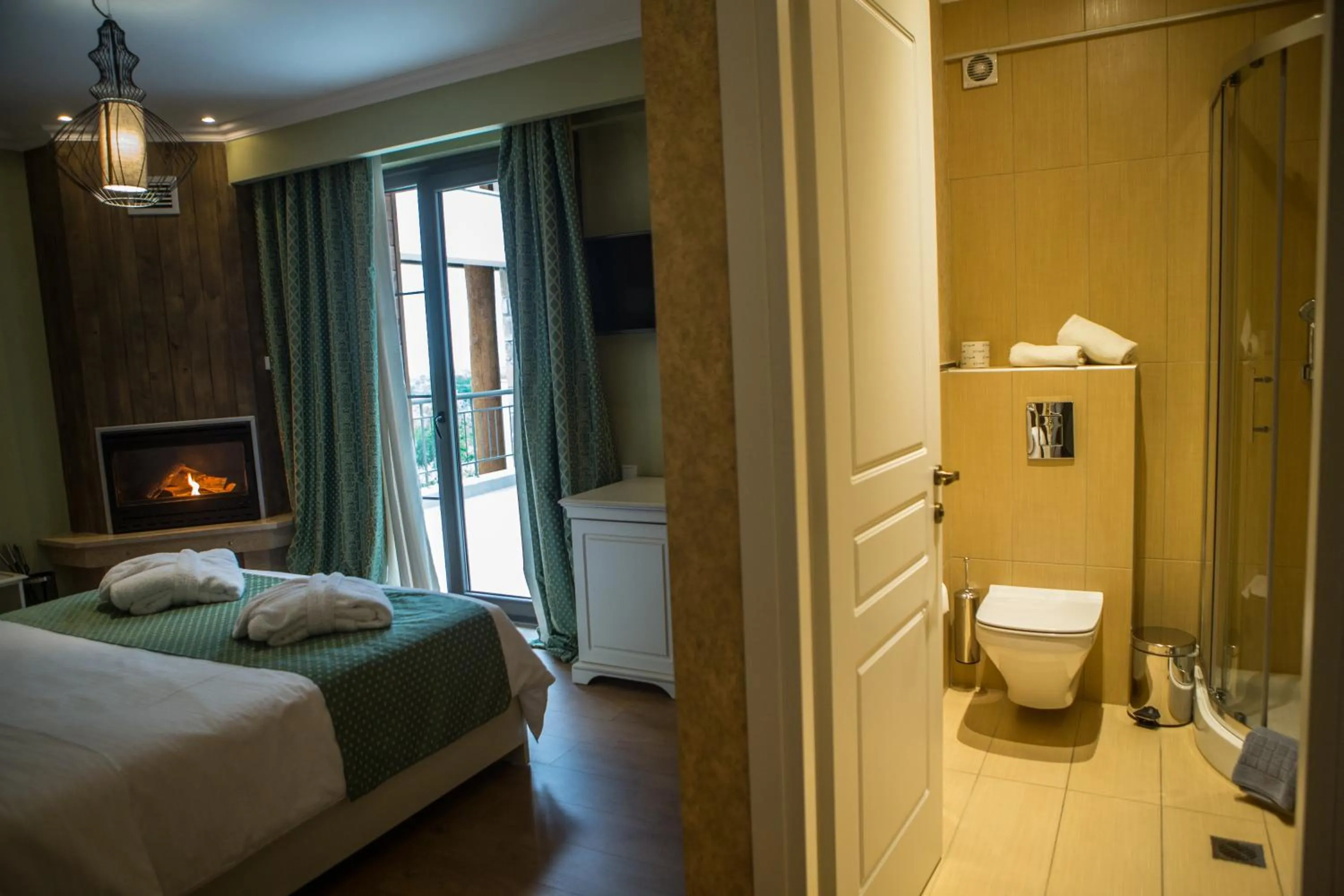 Bathroom, Bed in Irene's Resort