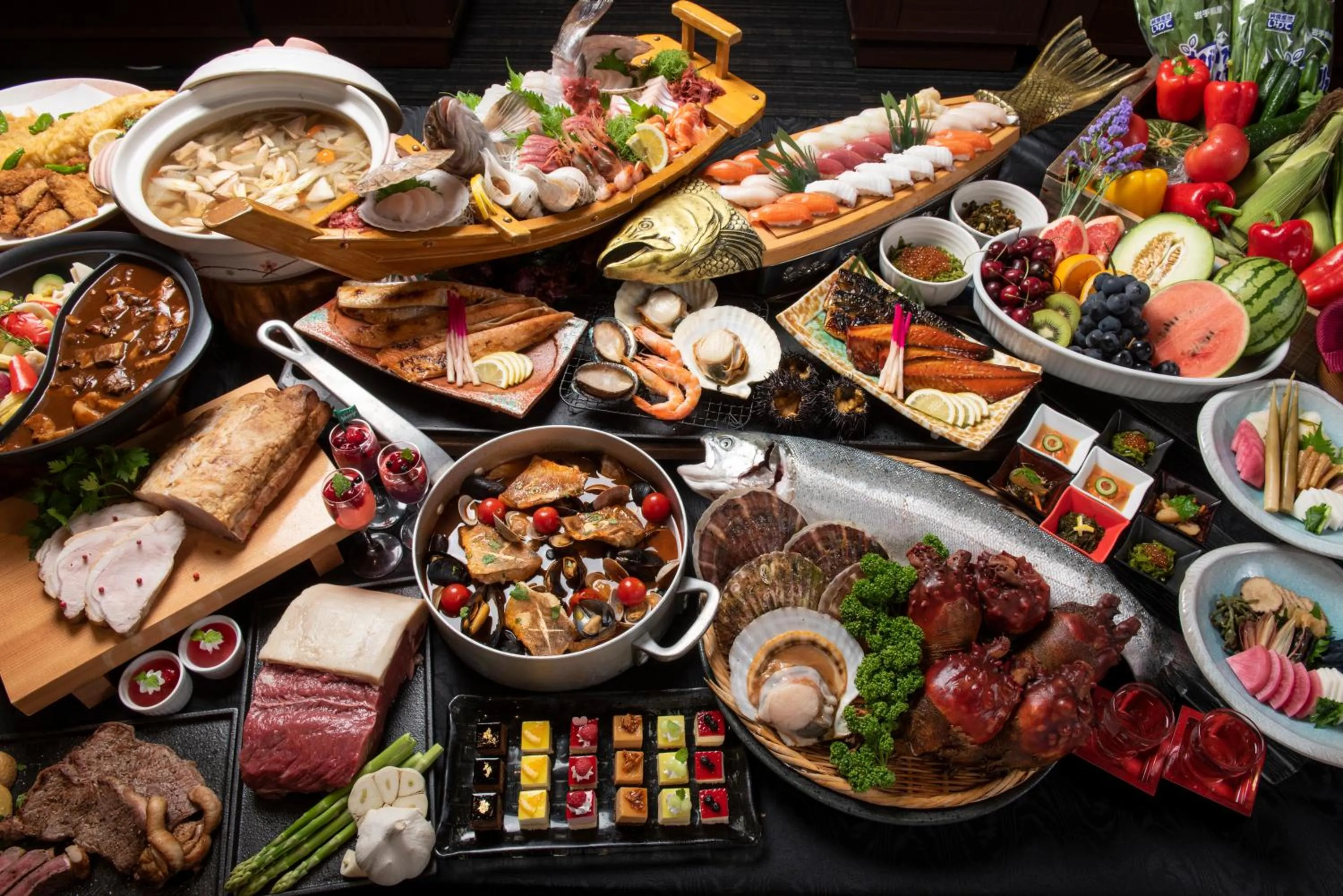 Dinner in Jodogahama Park Hotel