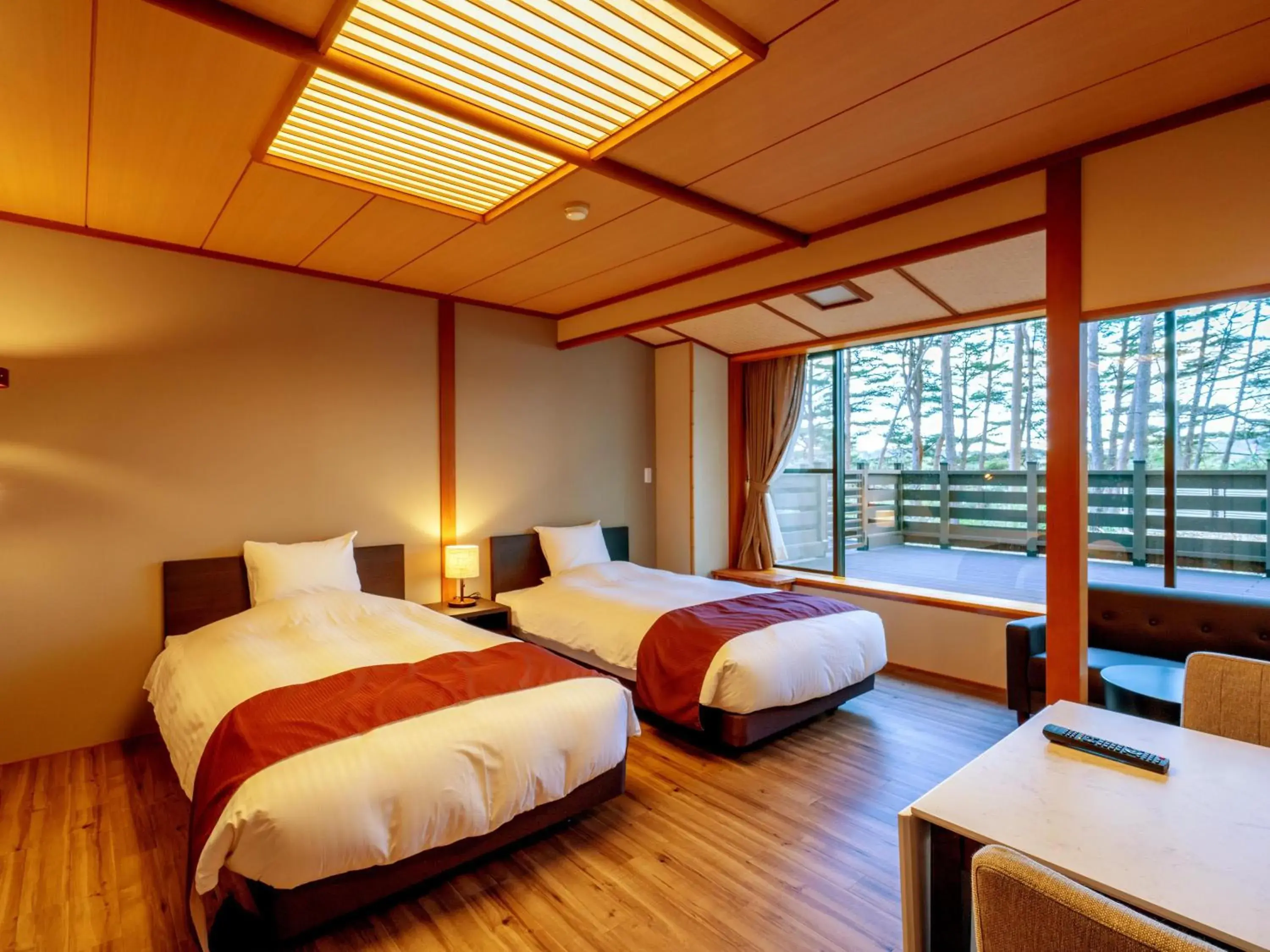 Twin Room with Terrace - single occupancy in Jodogahama Park Hotel Twin Room with Terrace - single occupancy in Jodogahama Park Hotel