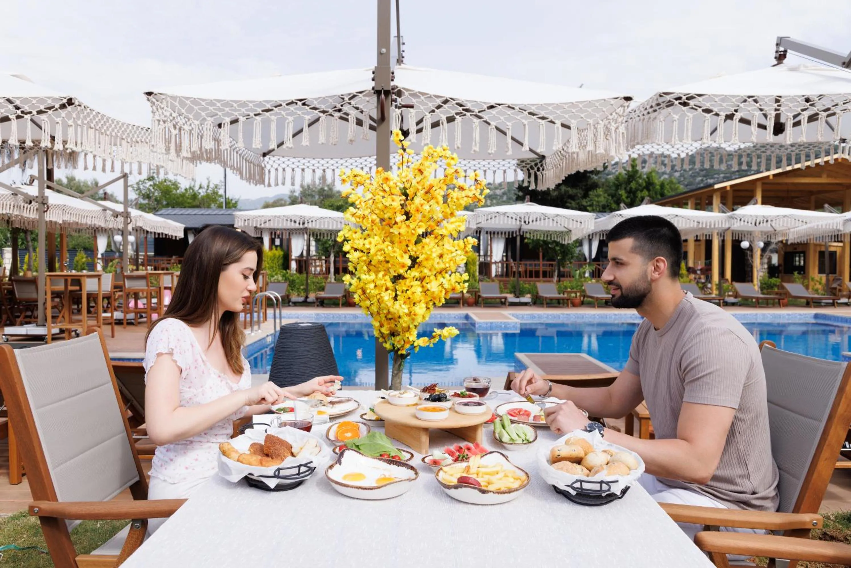 People in Kekova Garden Village