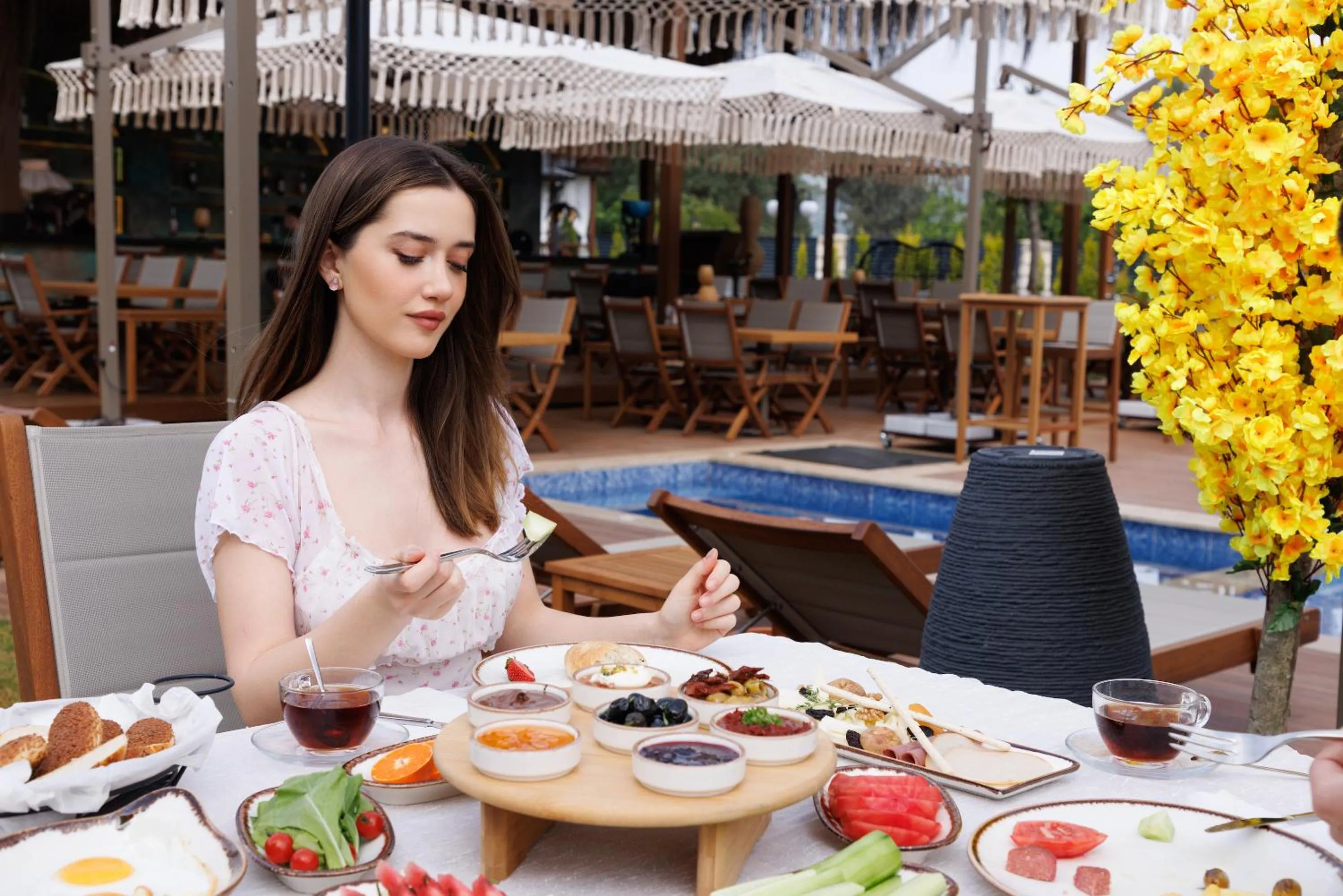People in Kekova Garden Village