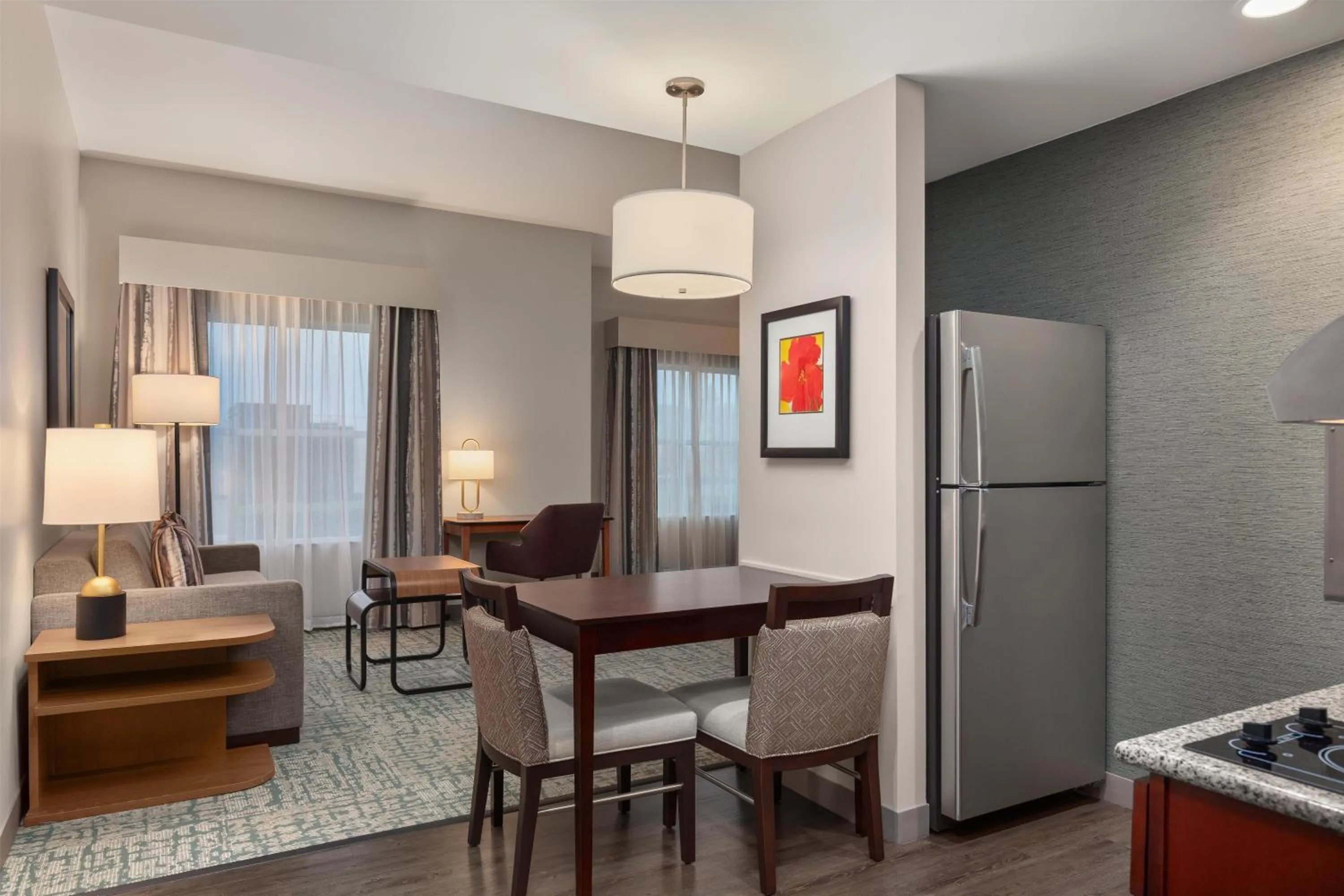 Kitchen or kitchenette in Homewood Suites TechRidge Parmer @ I-35