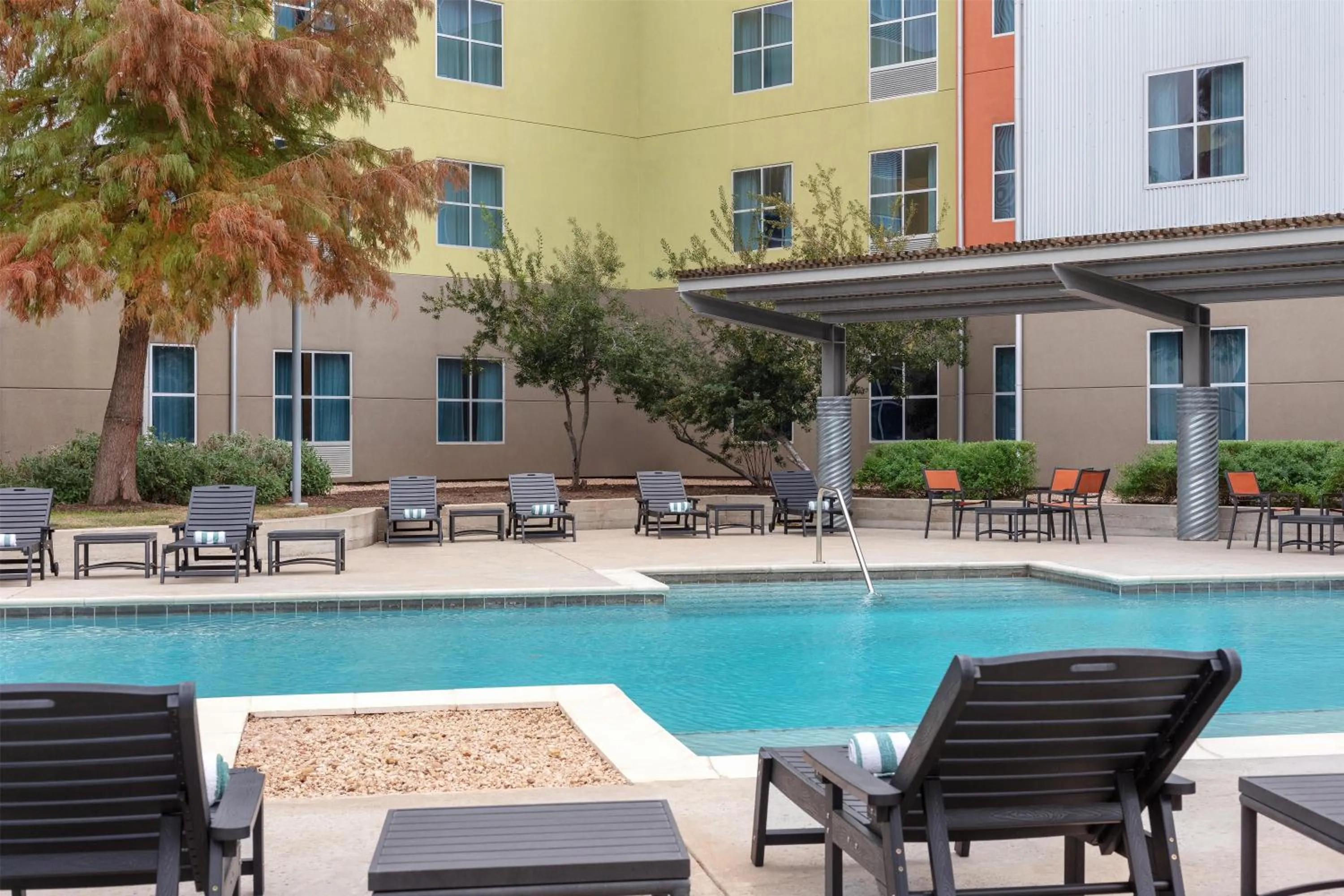 Pool view in Homewood Suites TechRidge Parmer @ I-35
