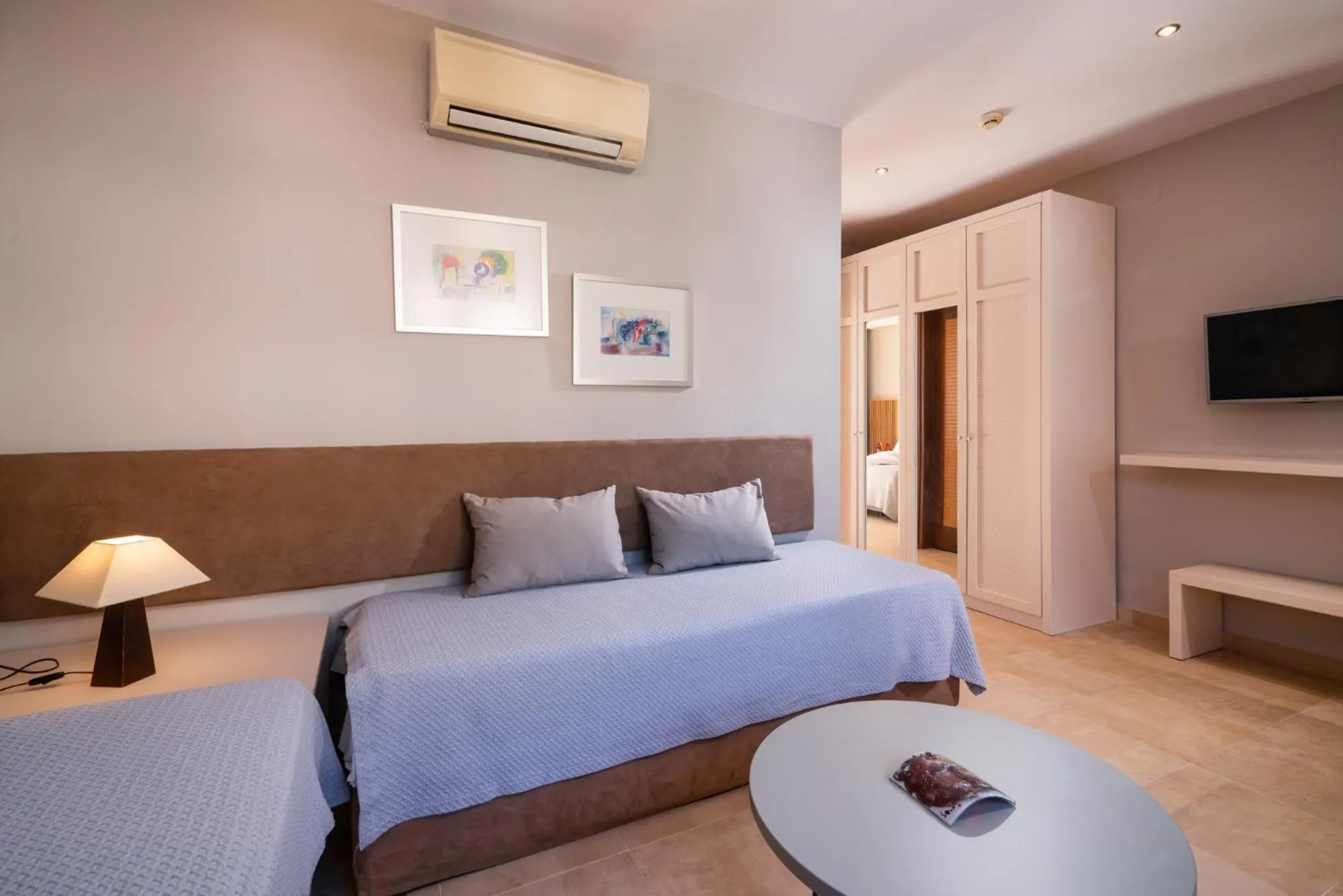 Living room, Bed in Olympion Sunset Halkidiki