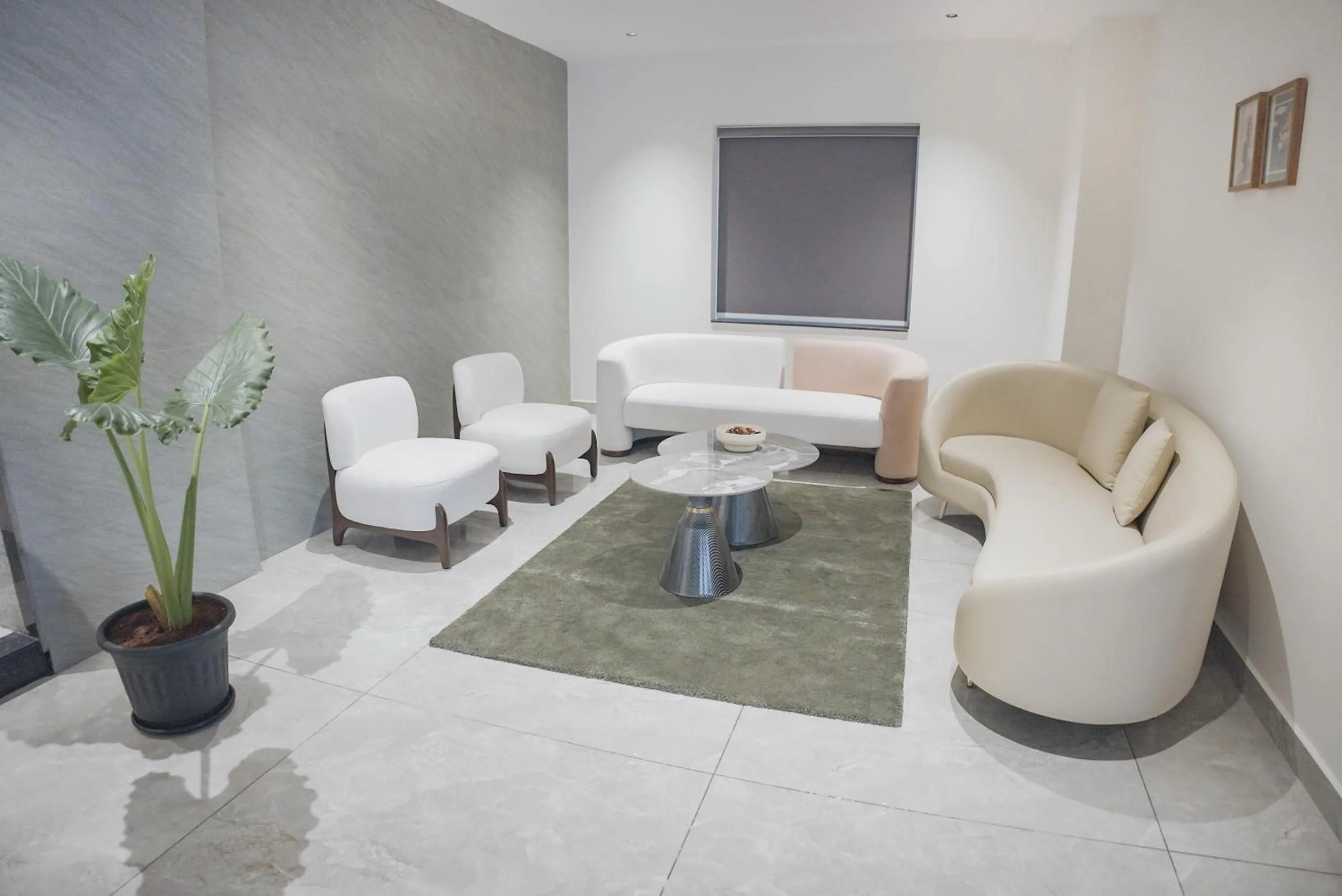 Seating area in Casa Hotel, Madhapur