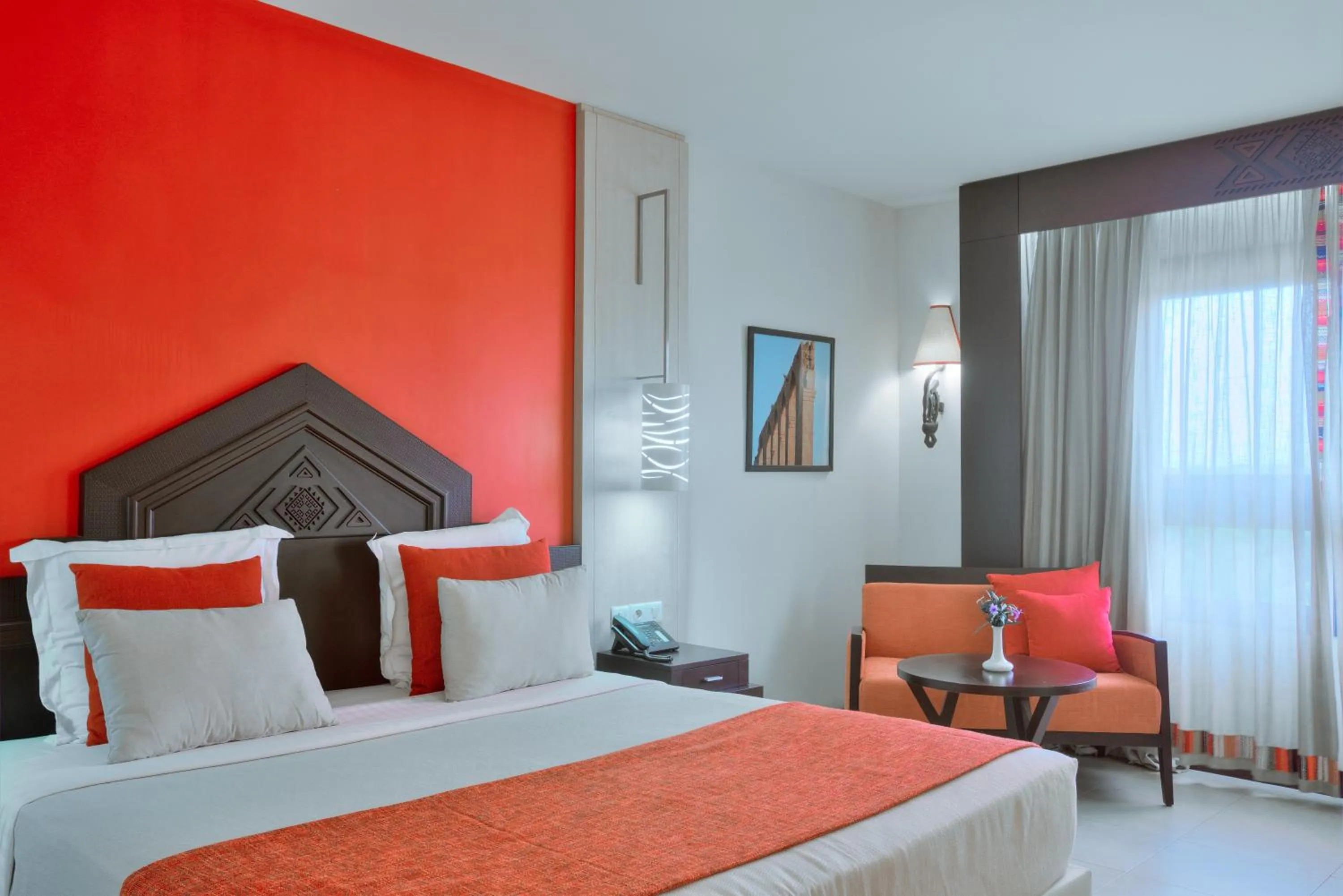 Bedroom, Bed in Azalaï Hôtel Bamako