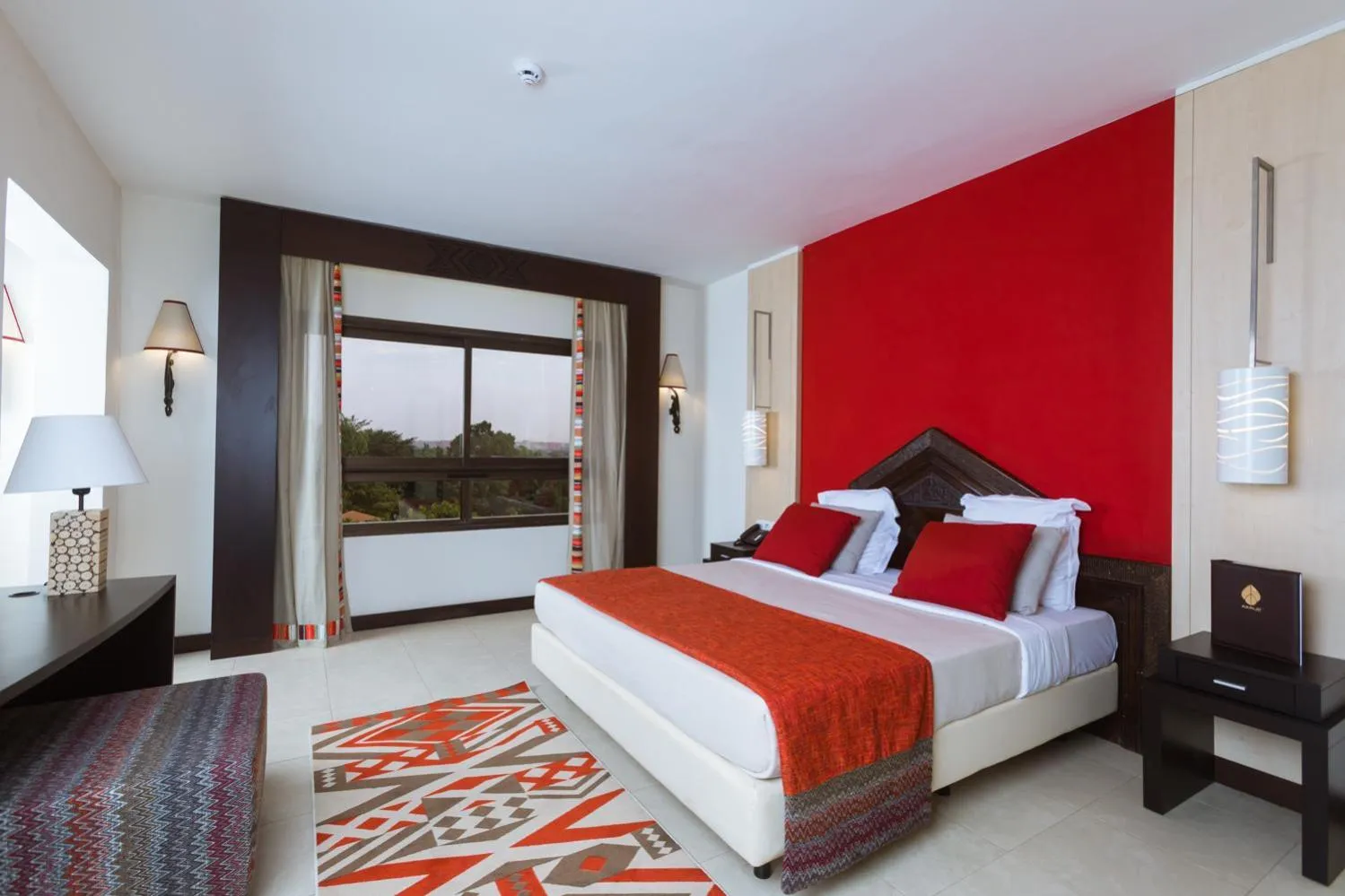 Bed in Azalaï Hôtel Bamako