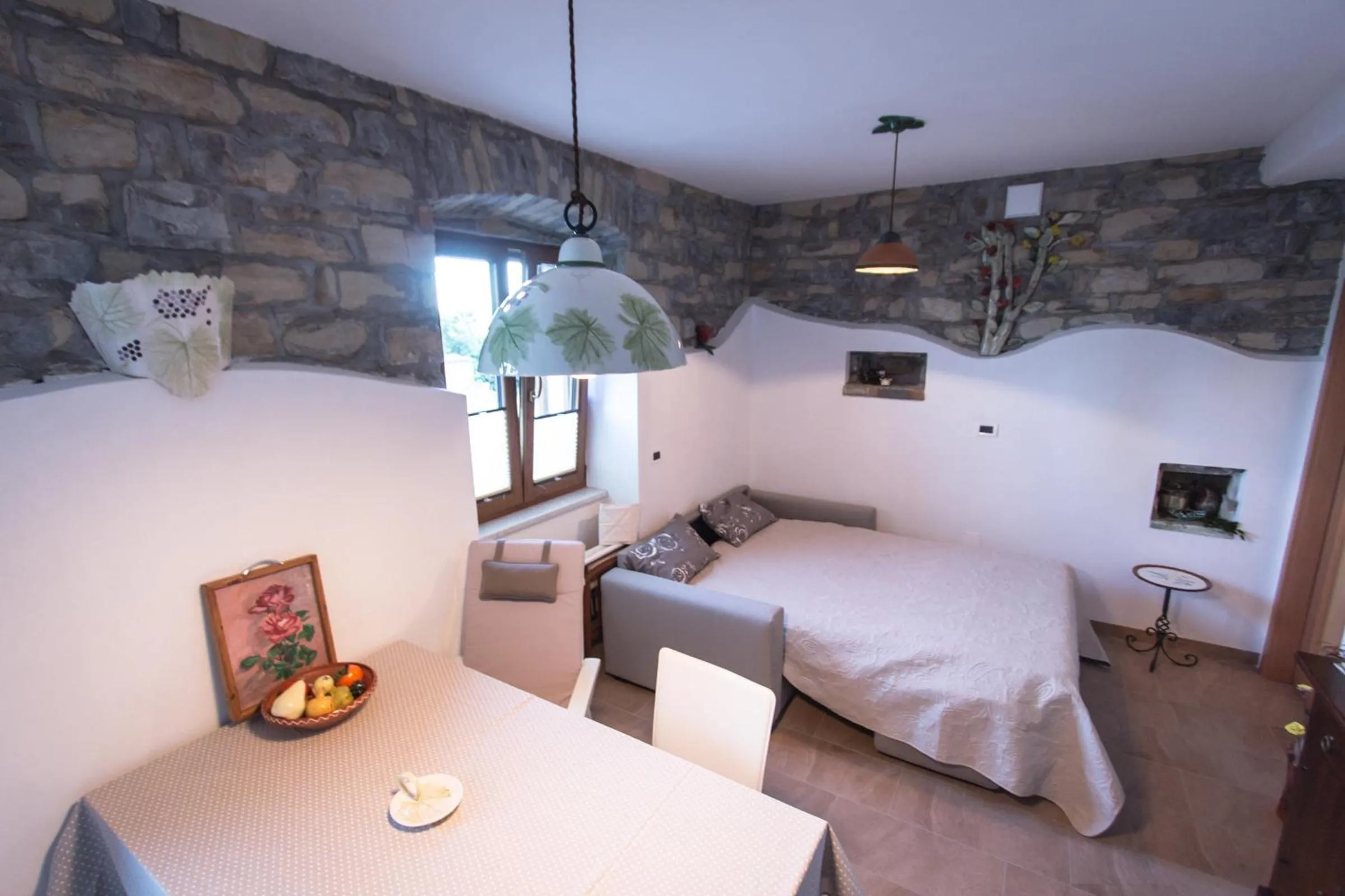 Living room, Bed in Apartment Dezo Istria