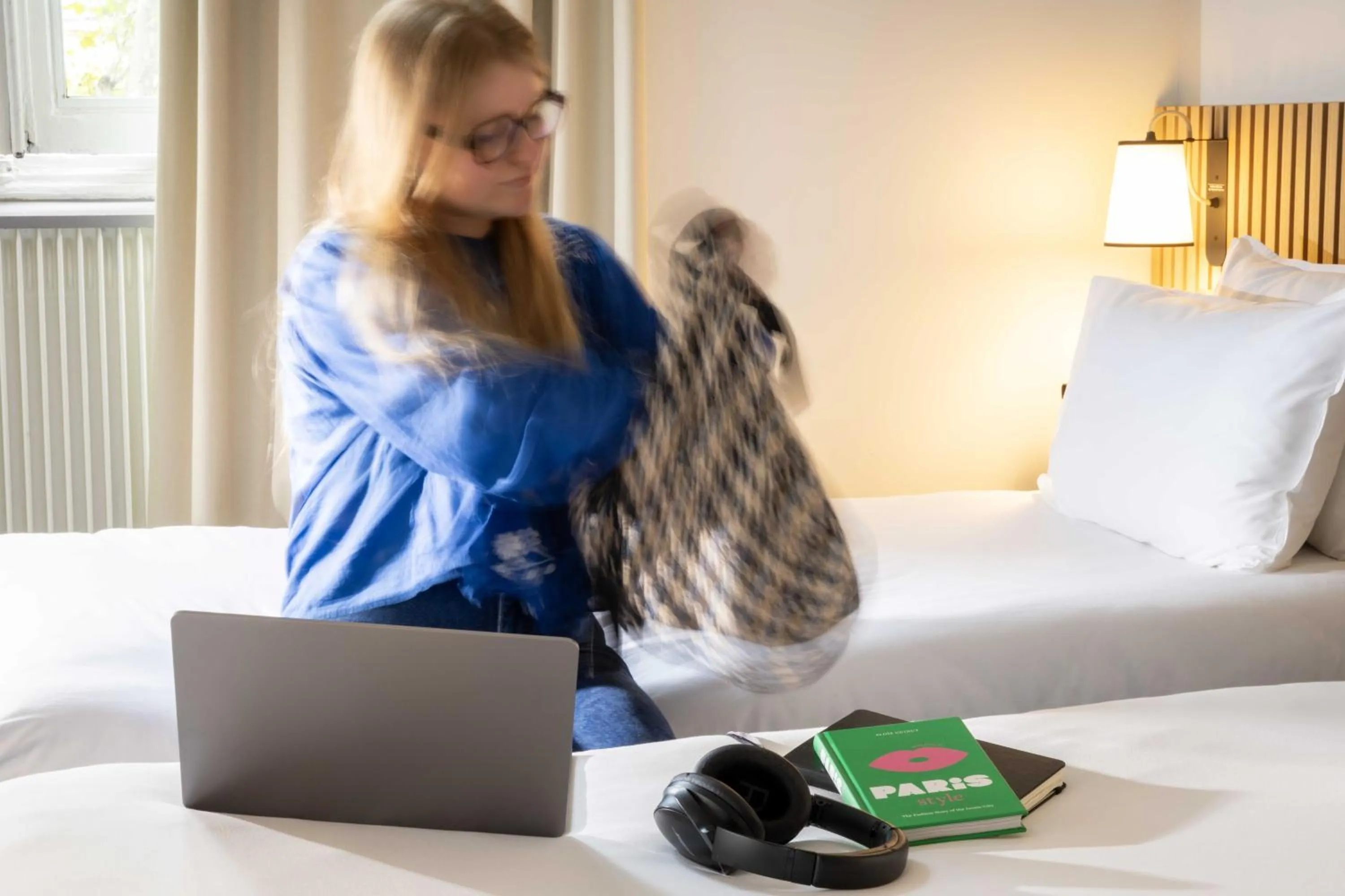 Bedroom, Bed in Hôtel Korner Châtelet