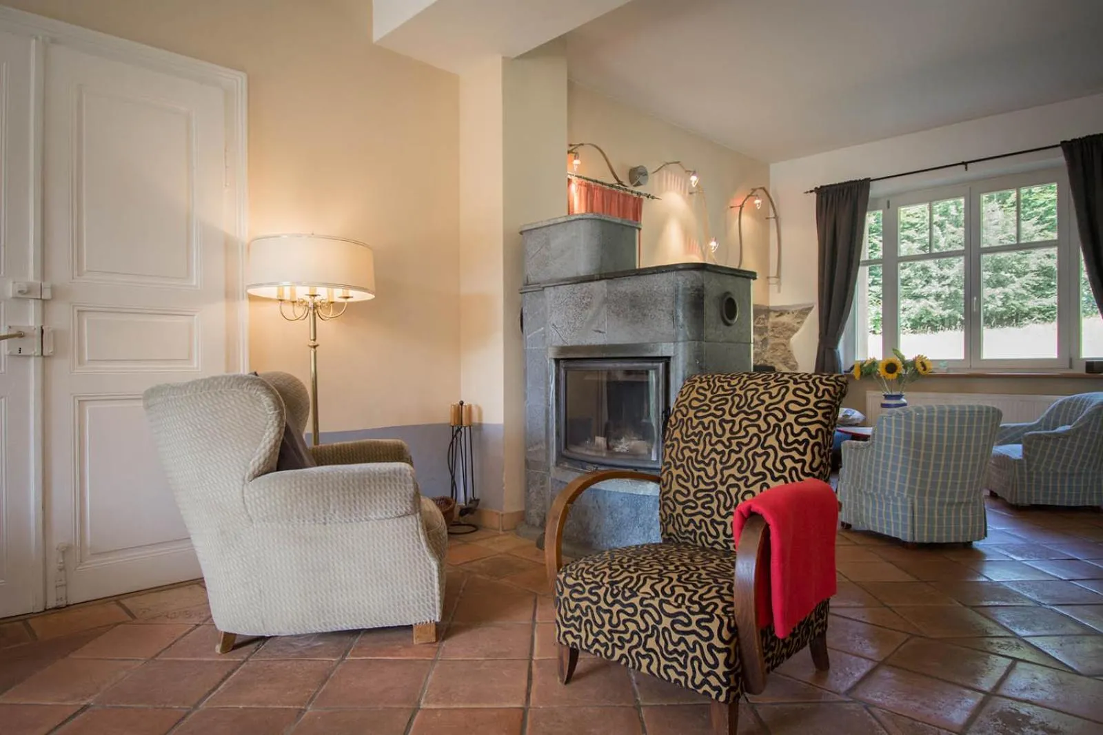Living room in Villa Louisental - Gruppenunterkunft für Selbstversorger