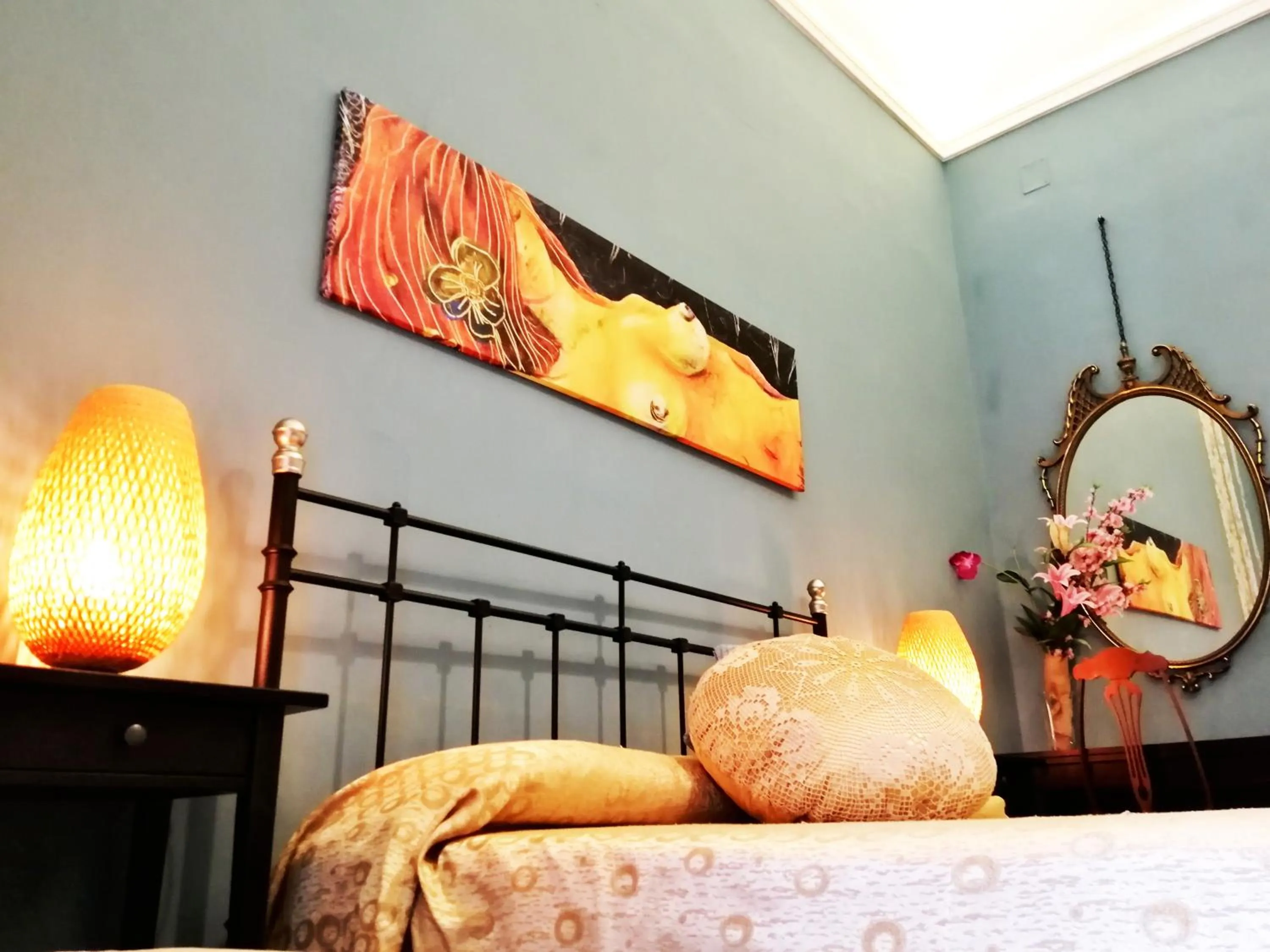 Decorative detail, Bed in B&B Centro900