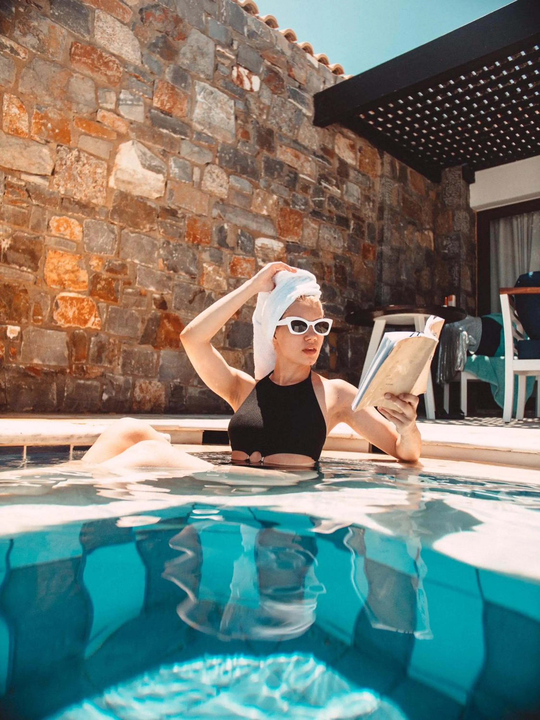 Swimming pool in Minos Imperial Luxury Beach Resort & Spa Milatos