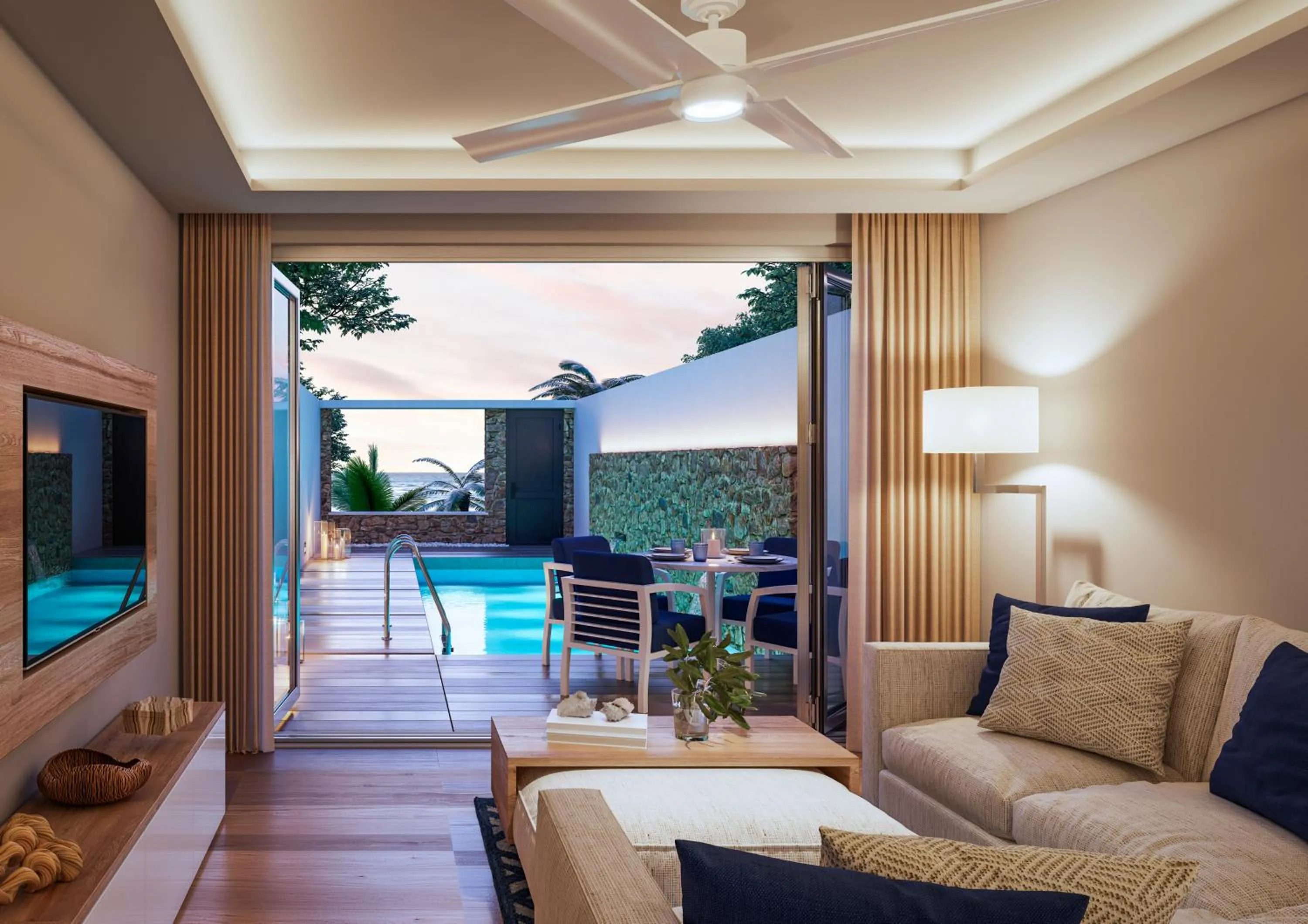 Pool view in Minos Imperial Luxury Beach Resort & Spa Milatos