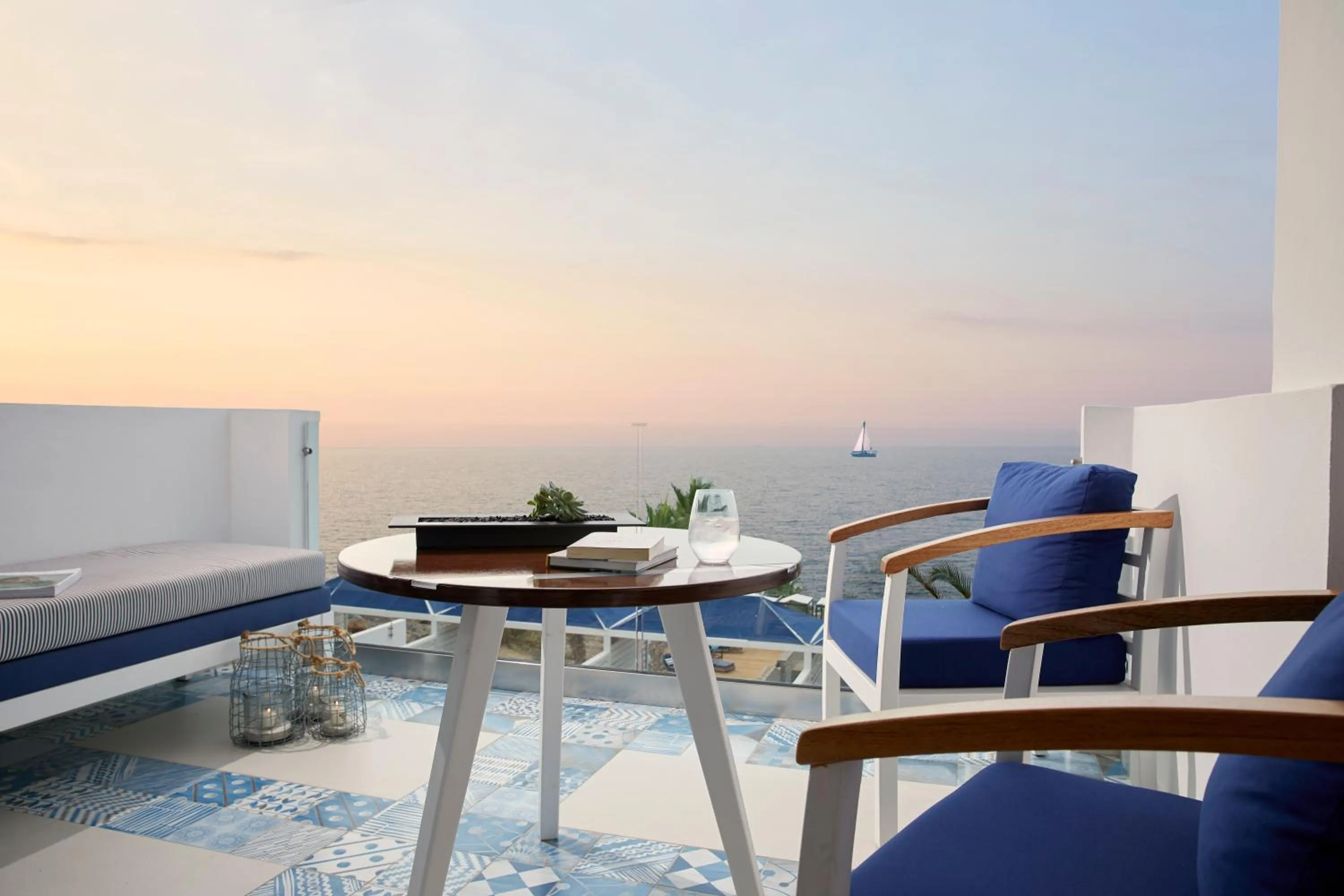 Balcony/Terrace in Minos Imperial Luxury Beach Resort & Spa Milatos