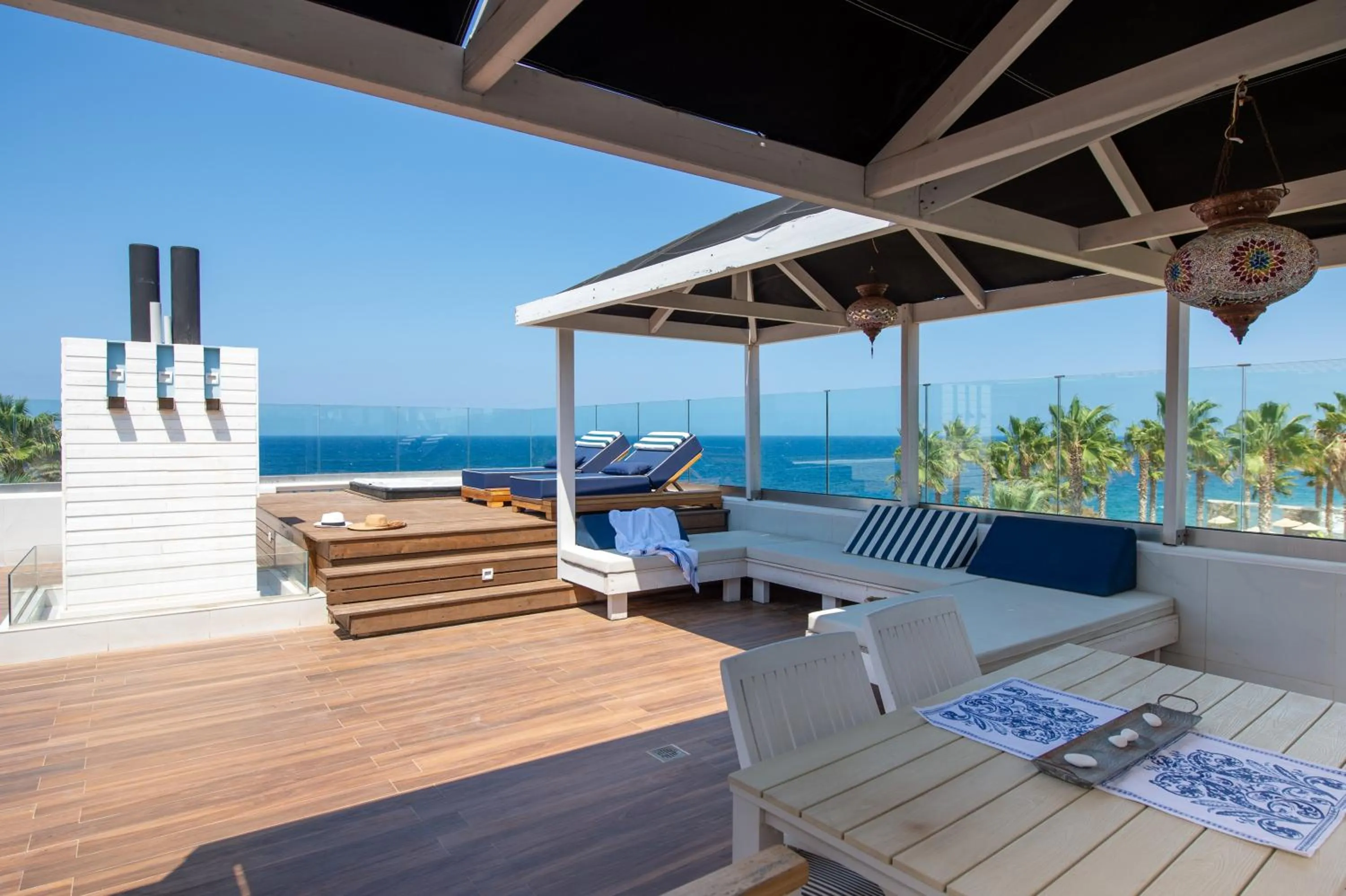 Balcony/Terrace in Minos Imperial Luxury Beach Resort & Spa Milatos