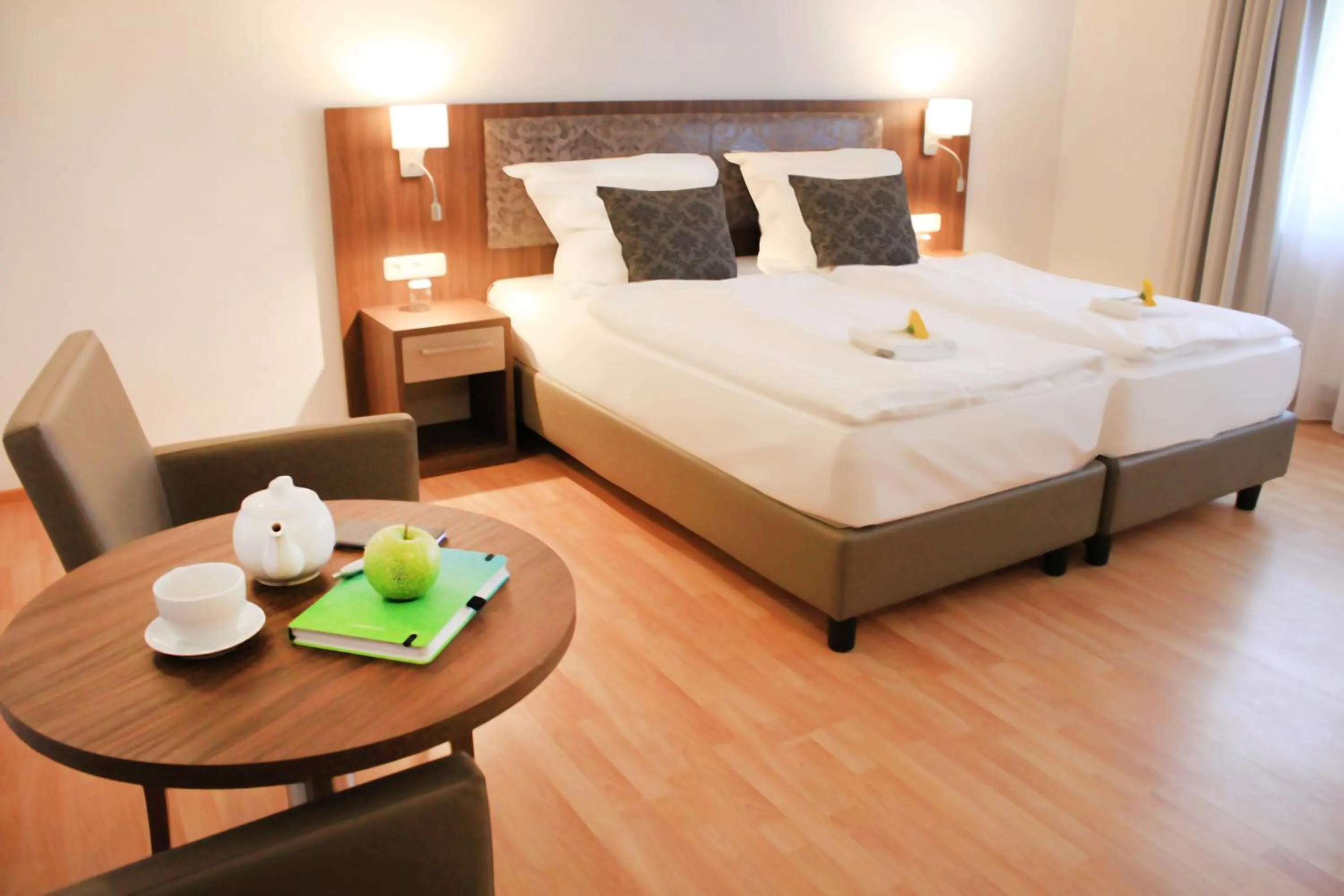 Bed in Anor Hotel & Conference Center Frankfurt Airport