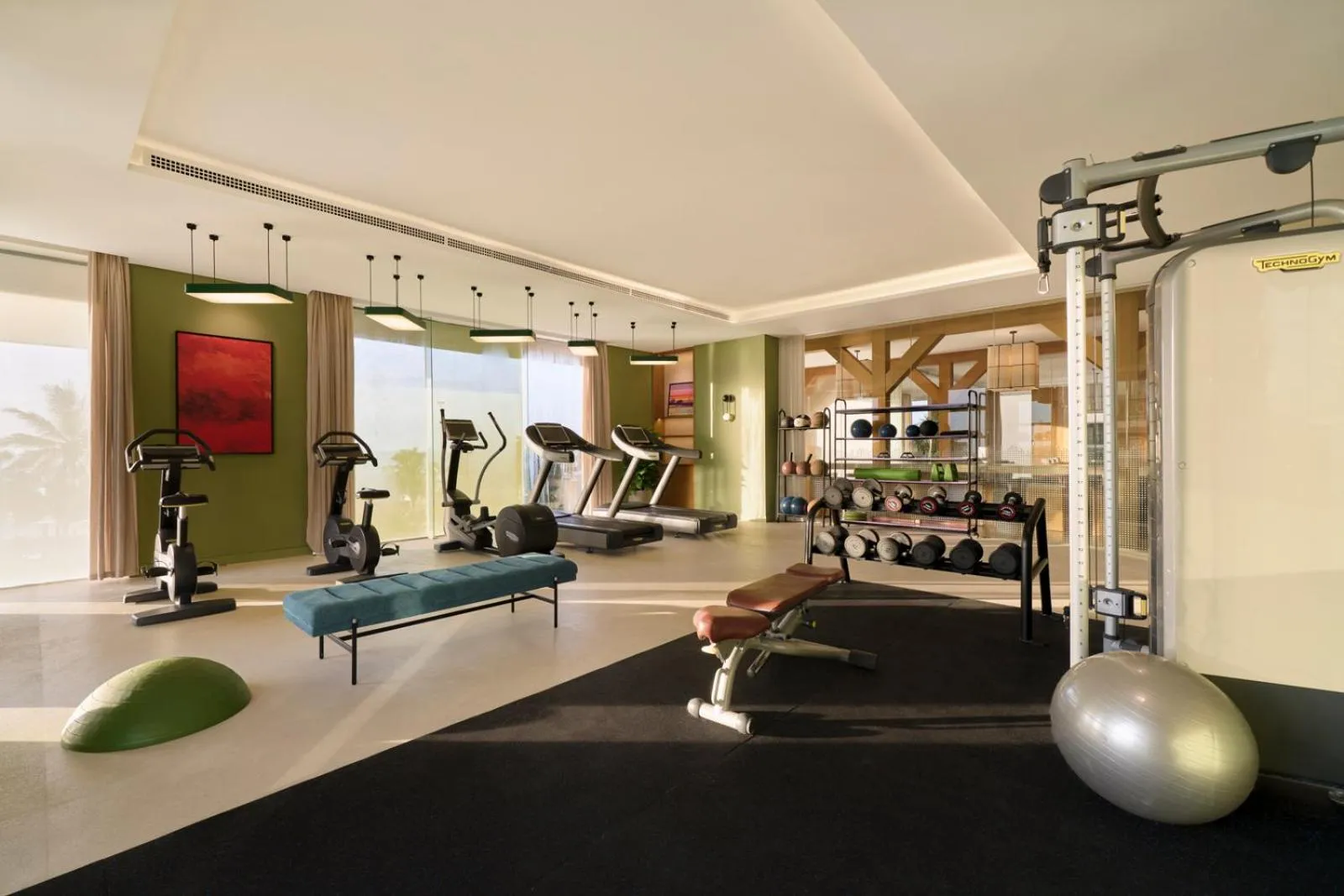 Fitness centre/facilities in Signature by M Village Beachfront Hotel