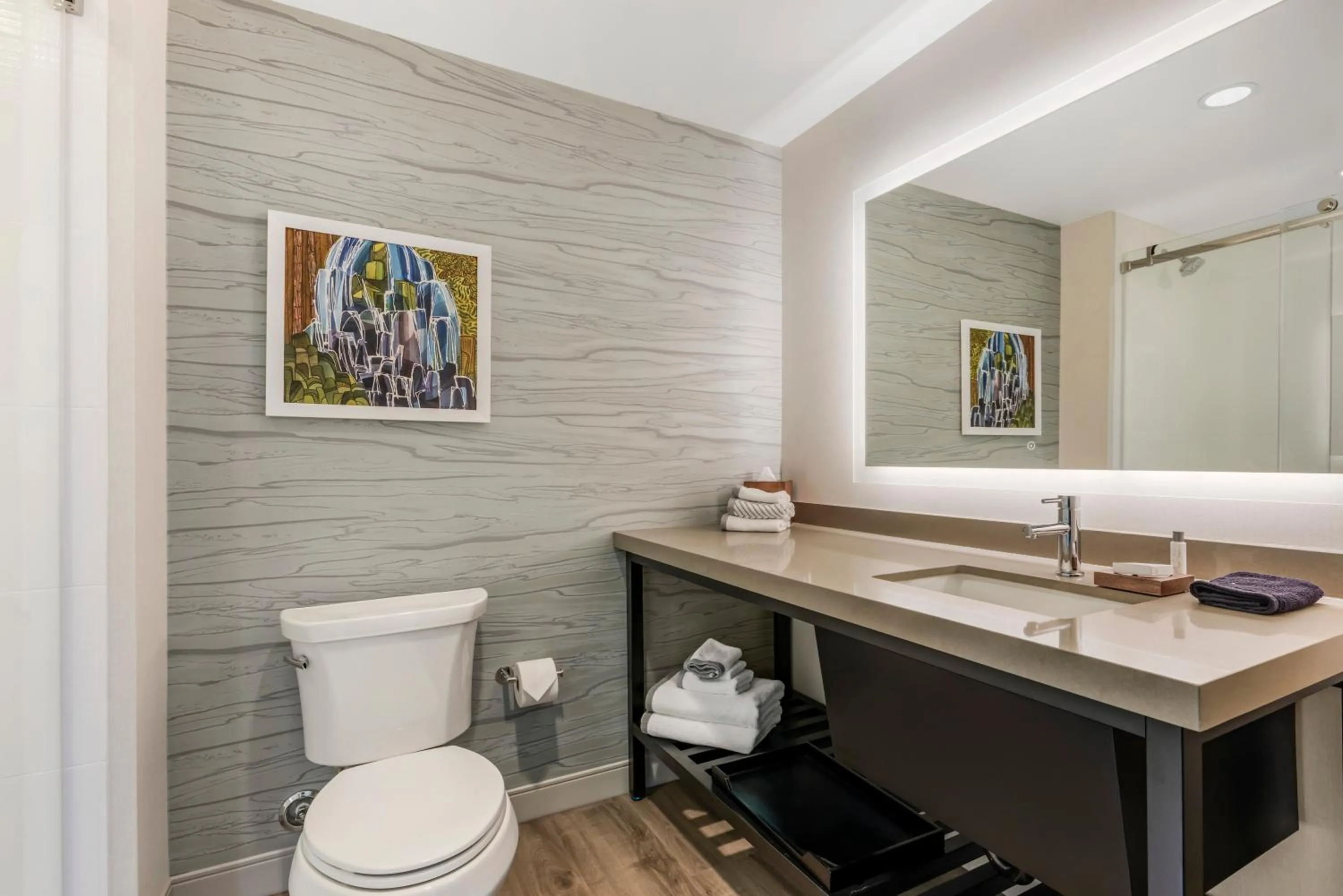 Bathroom in Cambria Hotel Portland - Pearl District