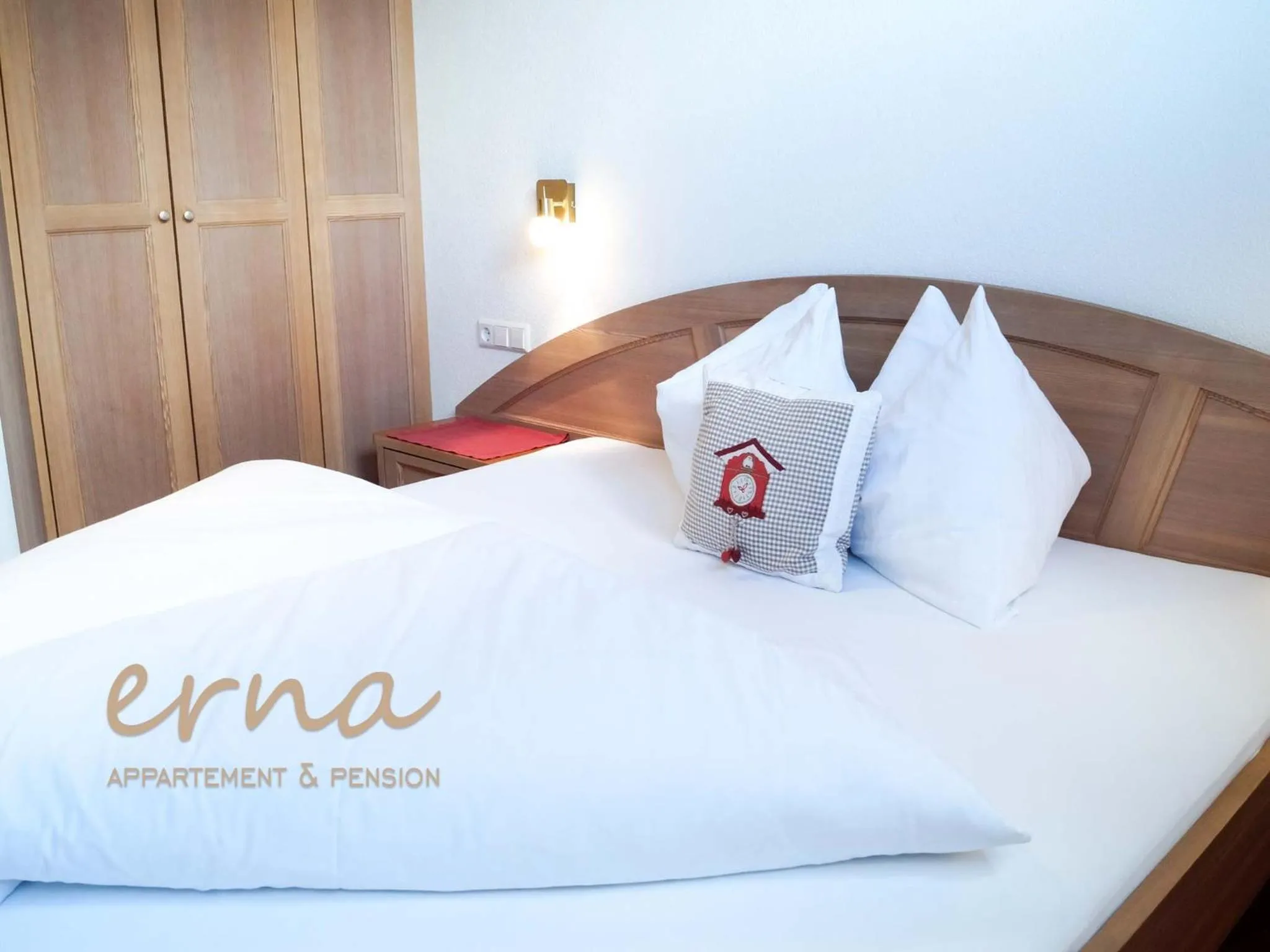 Bedroom, Bed in Pension Apartment Erna