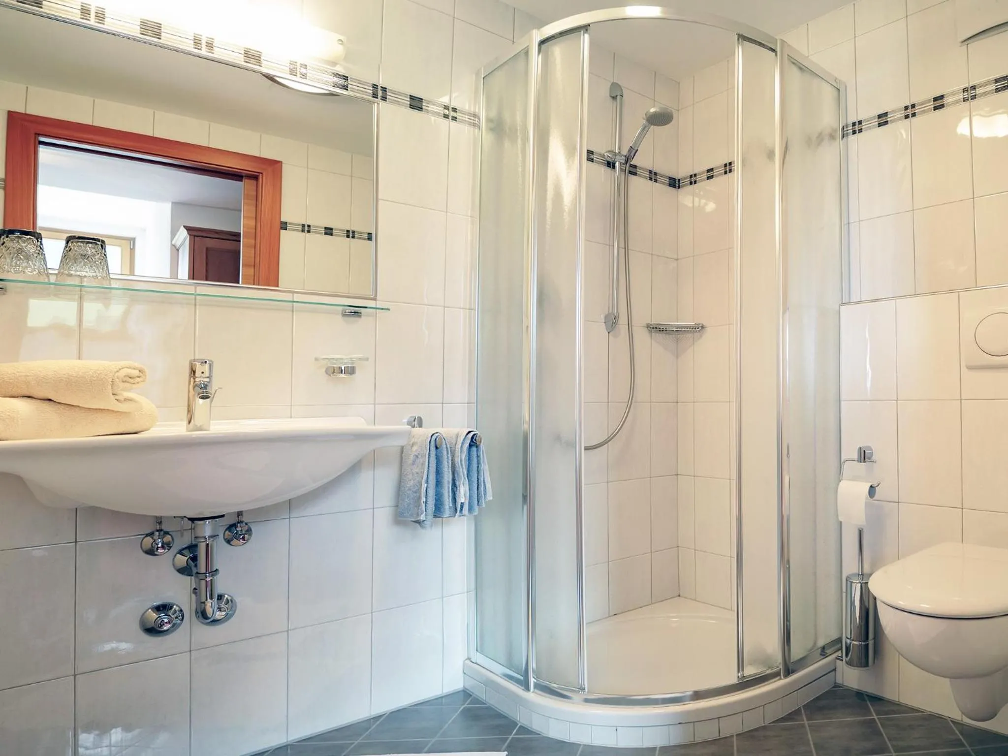 Bathroom in Pension Apartment Erna