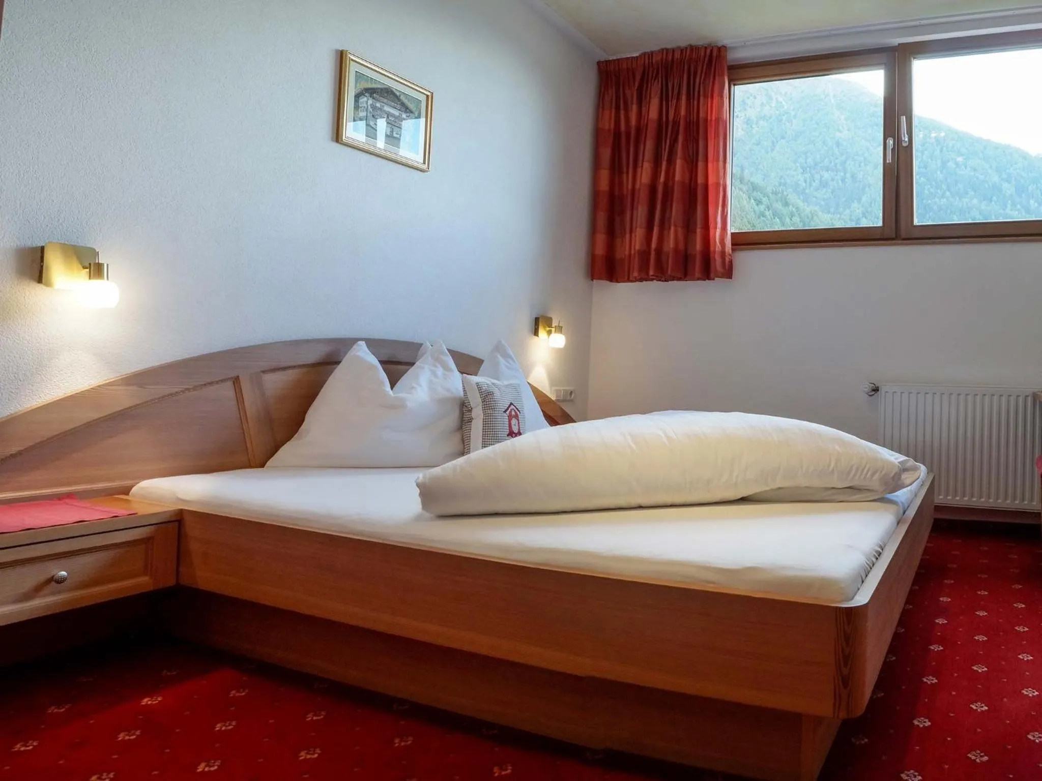 Bedroom, Bed in Pension Apartment Erna