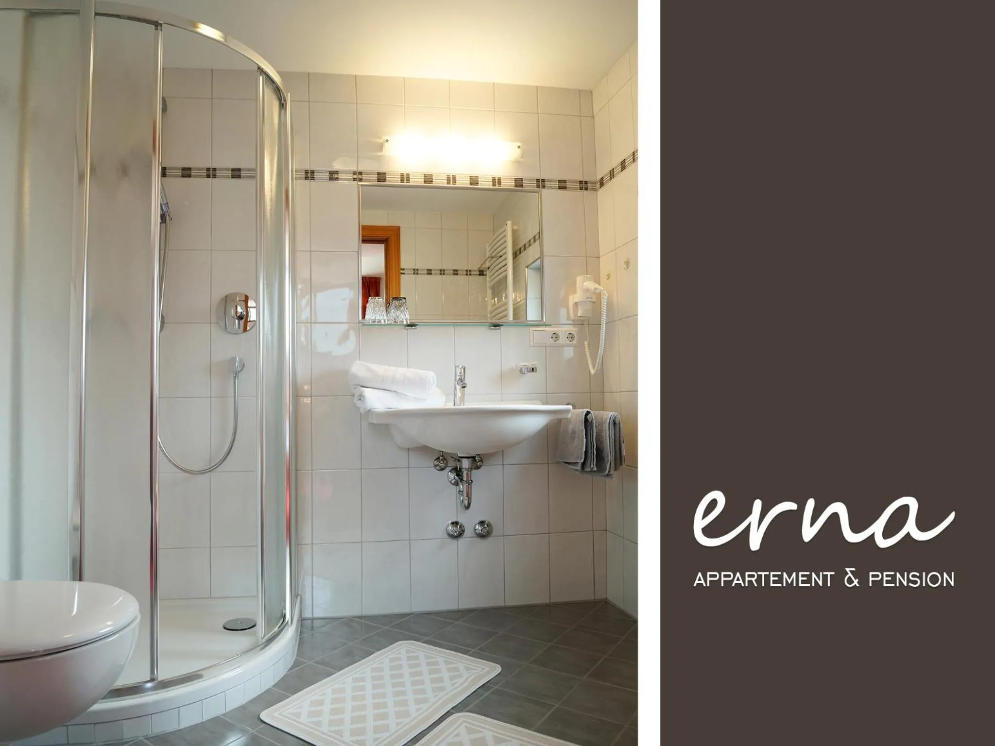 Bathroom in Pension Apartment Erna