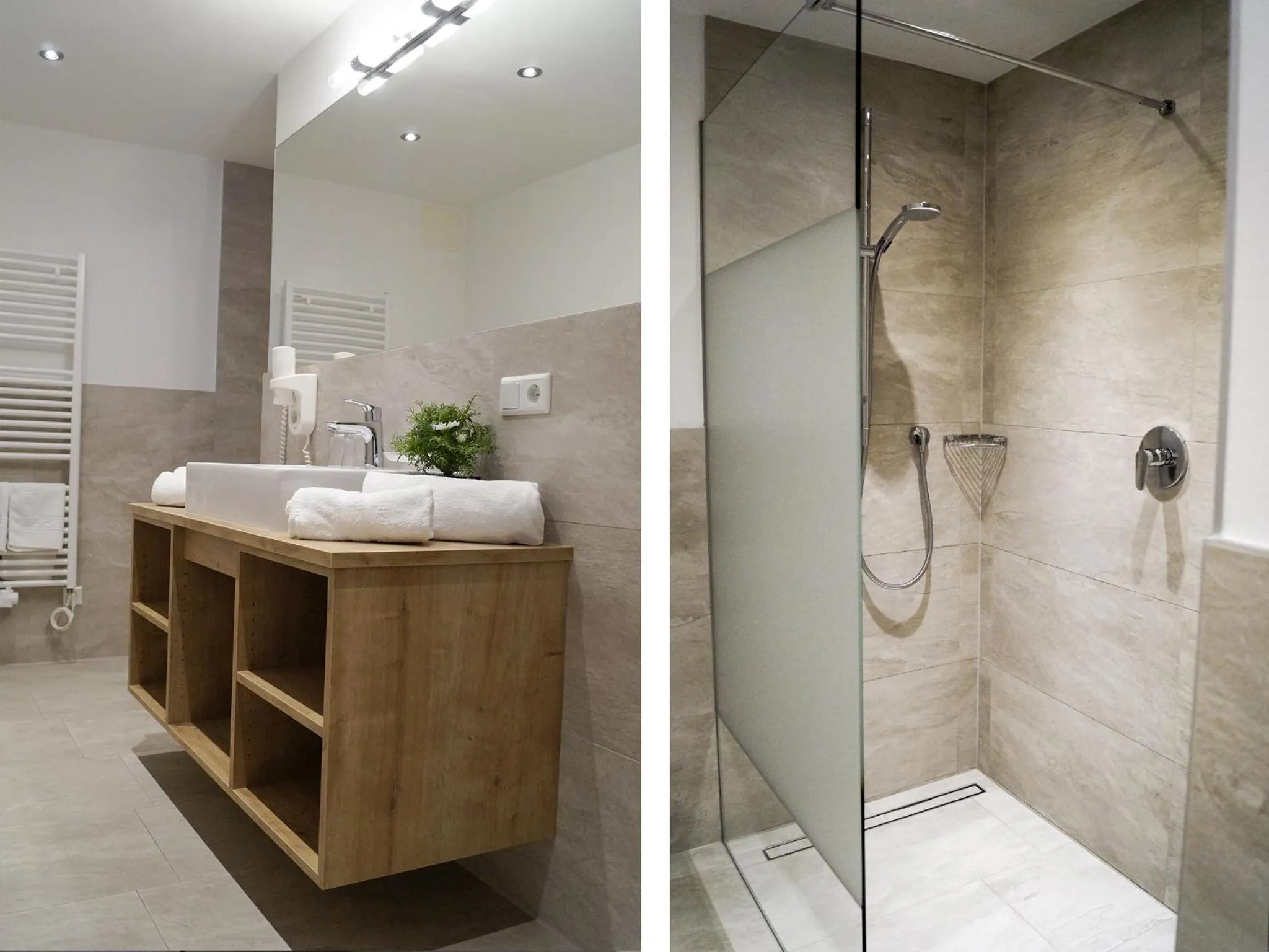 Shower in Pension Apartment Erna