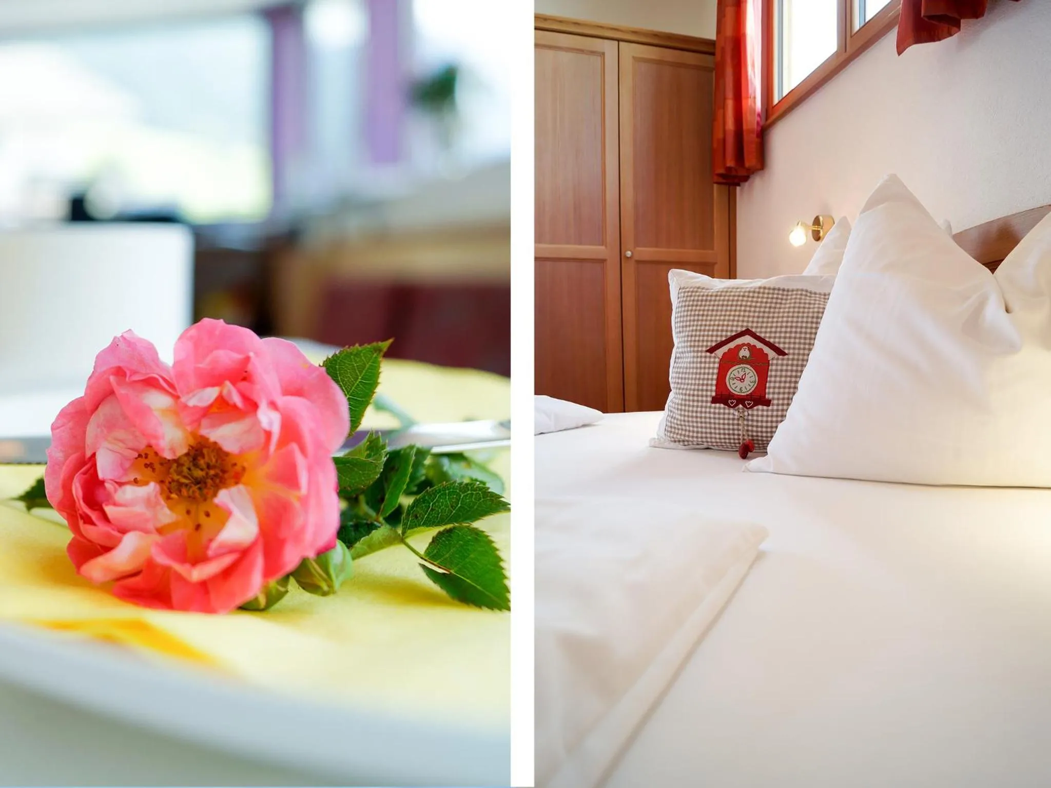 Decorative detail, Bed in Pension Apartment Erna