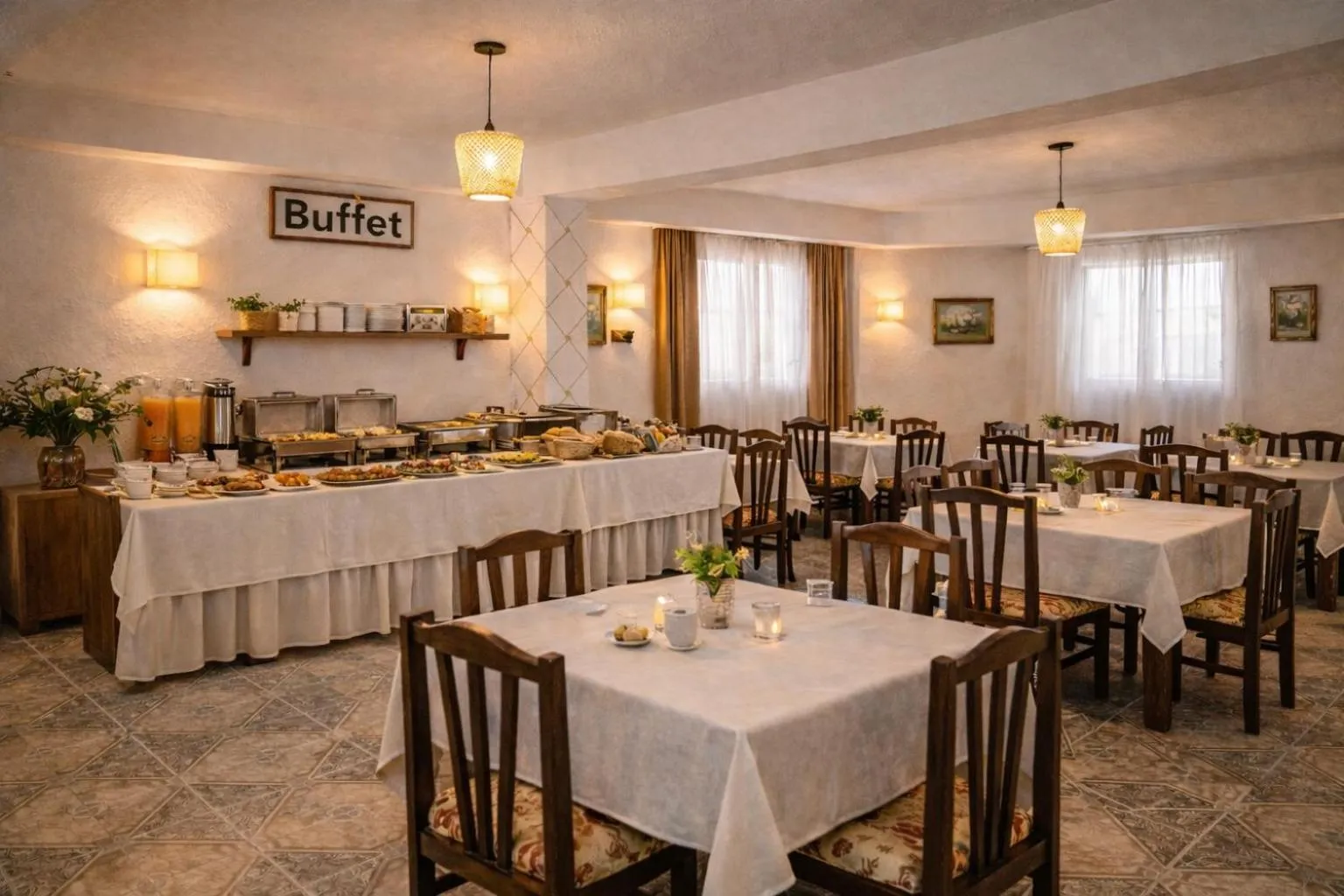 Restaurant/places to eat in KURTI Hotel