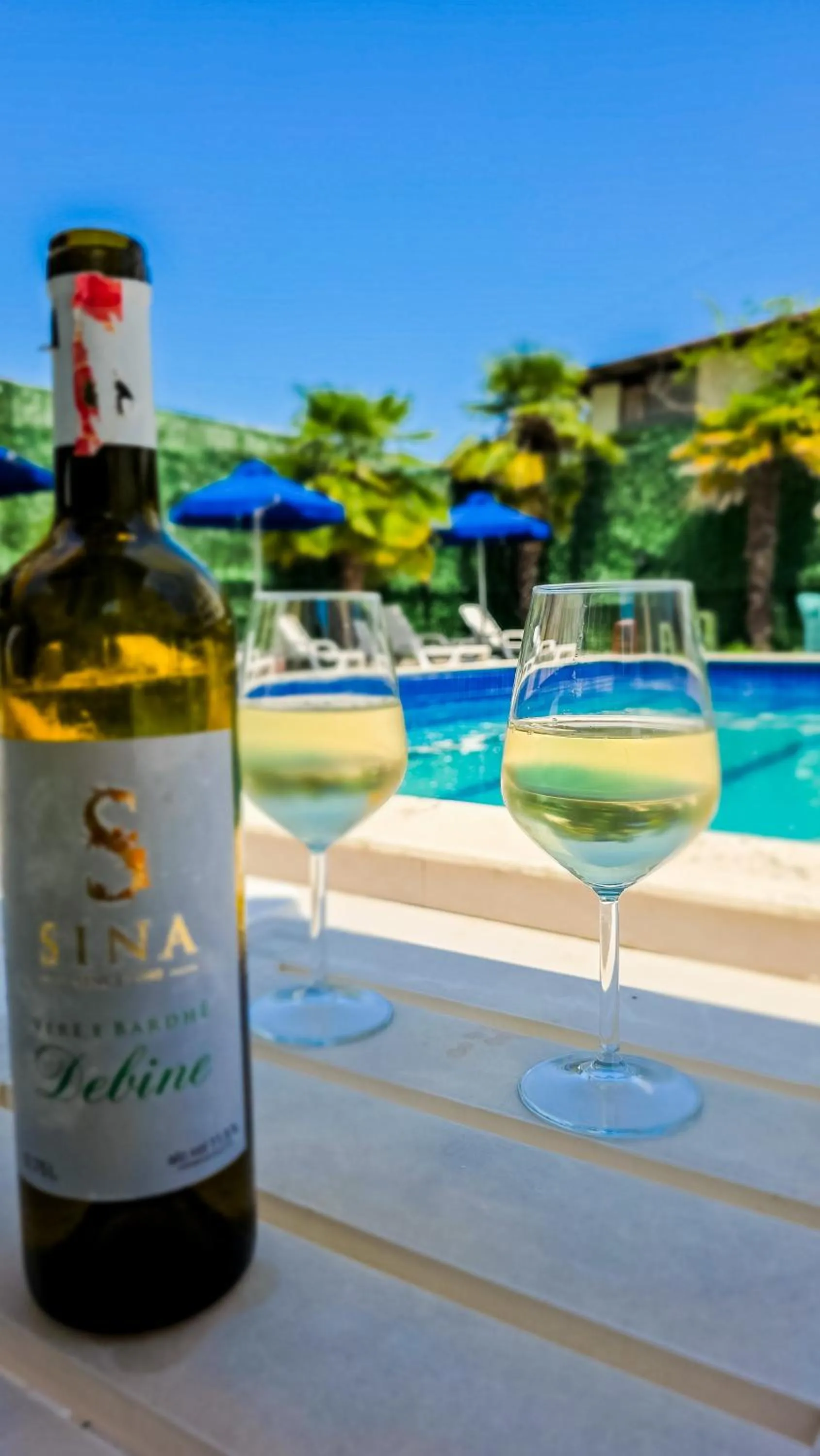 Pool view in KURTI Hotel