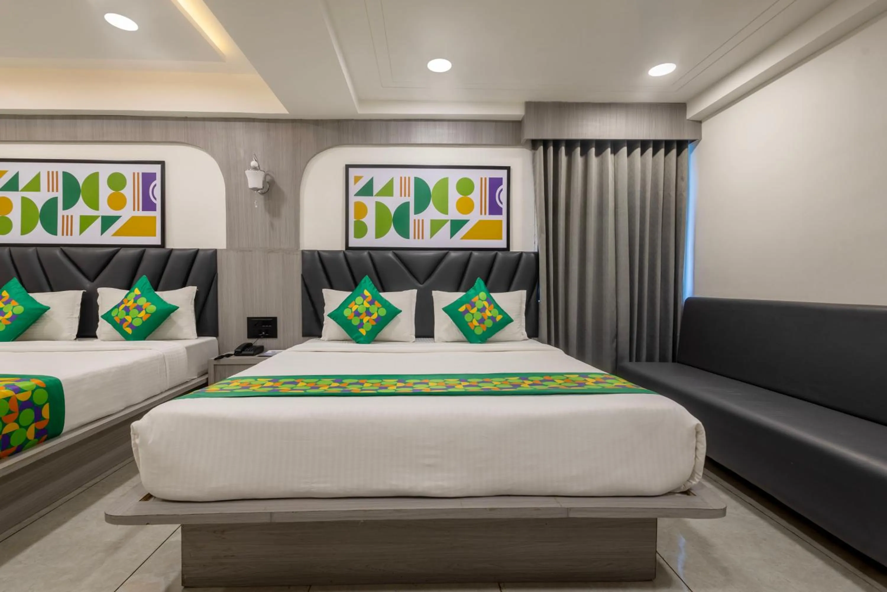 Bedroom, Bed in Treebo Grand Shivay