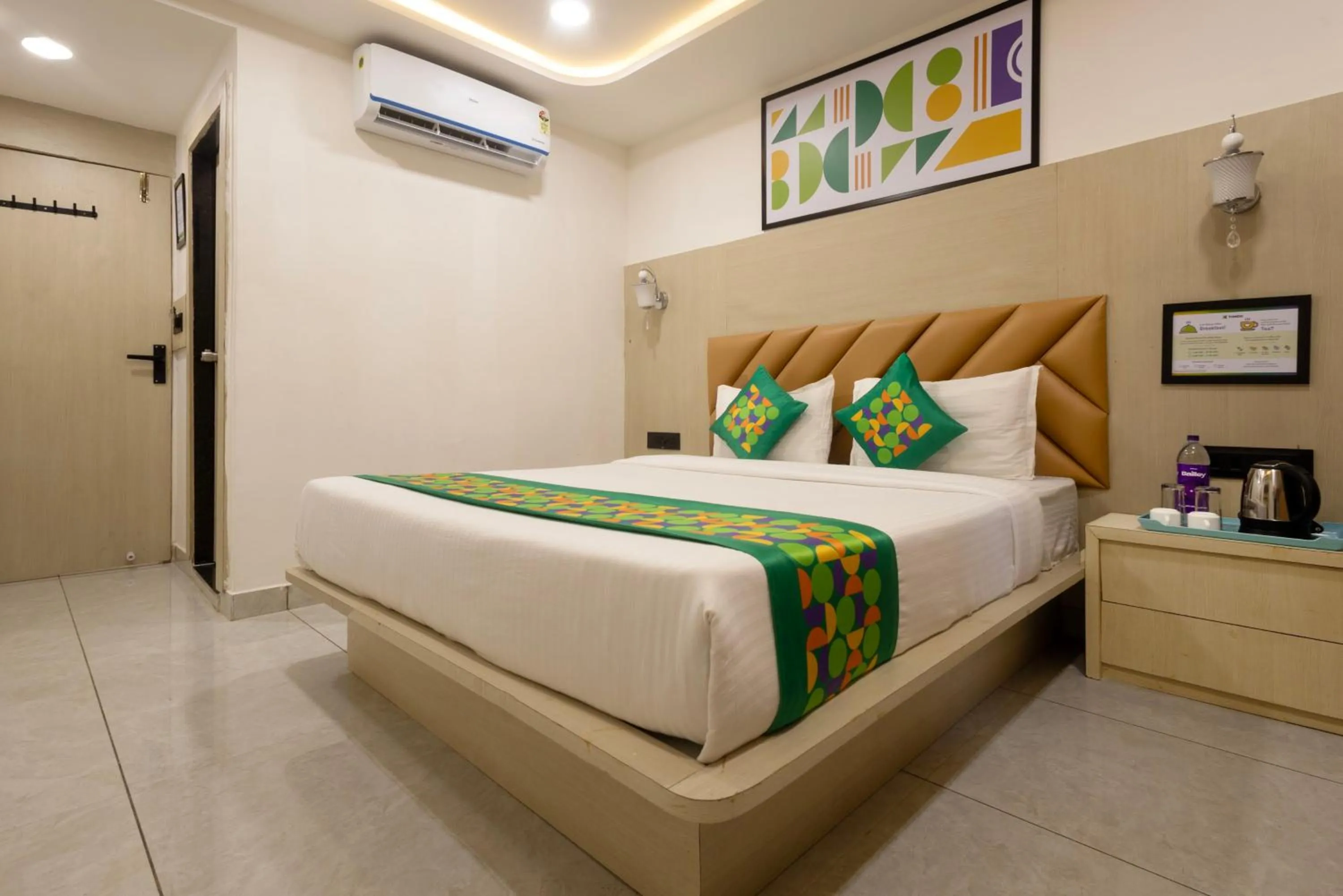 Bedroom, Bed in Treebo Grand Shivay