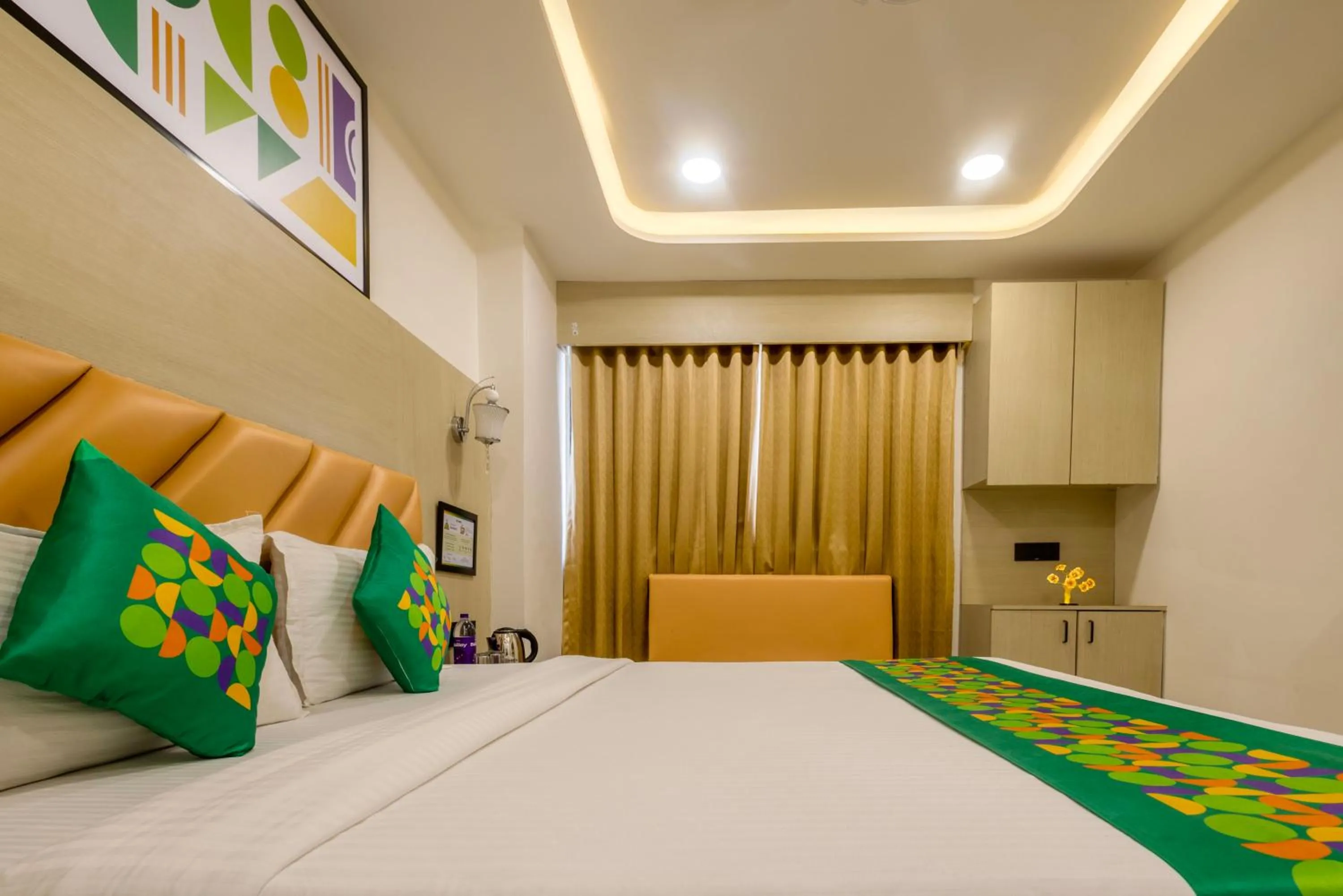 Bedroom, Bed in Treebo Grand Shivay