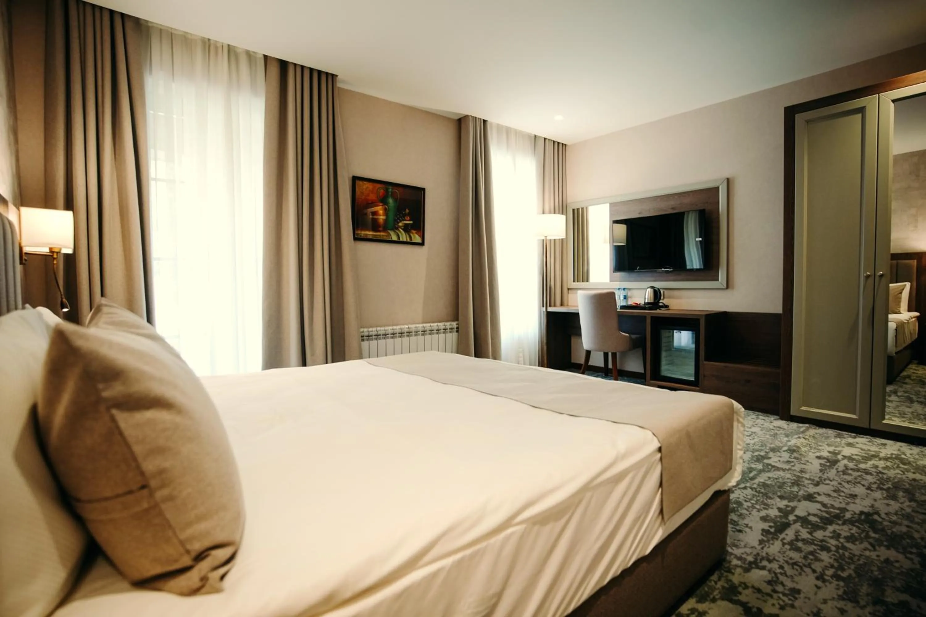 Photo of the whole room, Bed in Hill Chalet Hotel Gabala