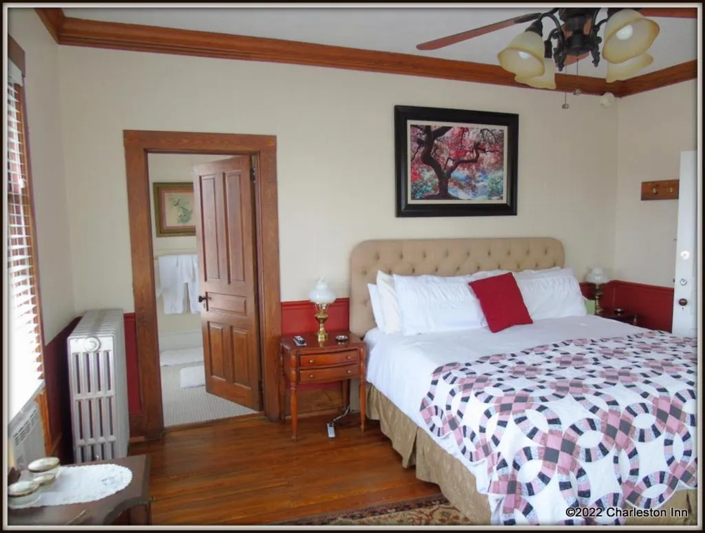 Bedroom, Bed in The Charleston Inn Hendersonville NC