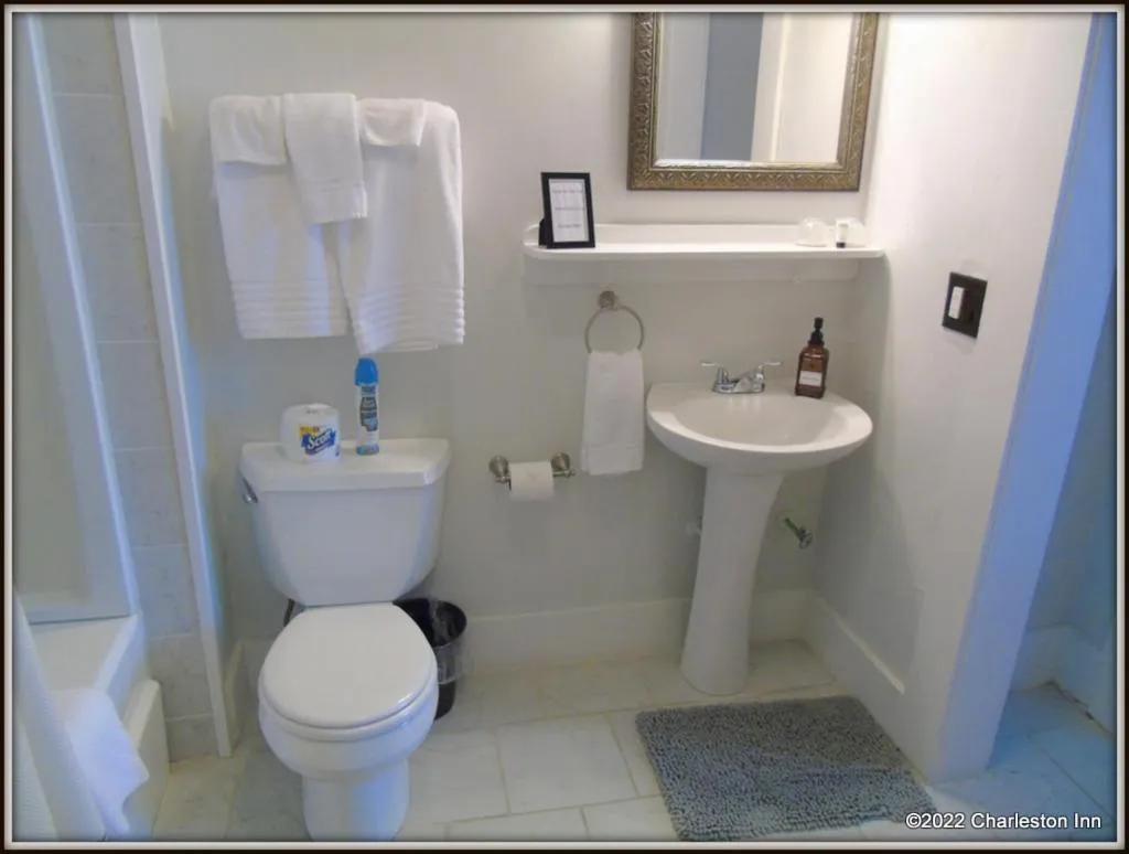 Bathroom in The Charleston Inn Hendersonville NC