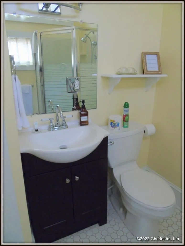 Bathroom in The Charleston Inn Hendersonville NC