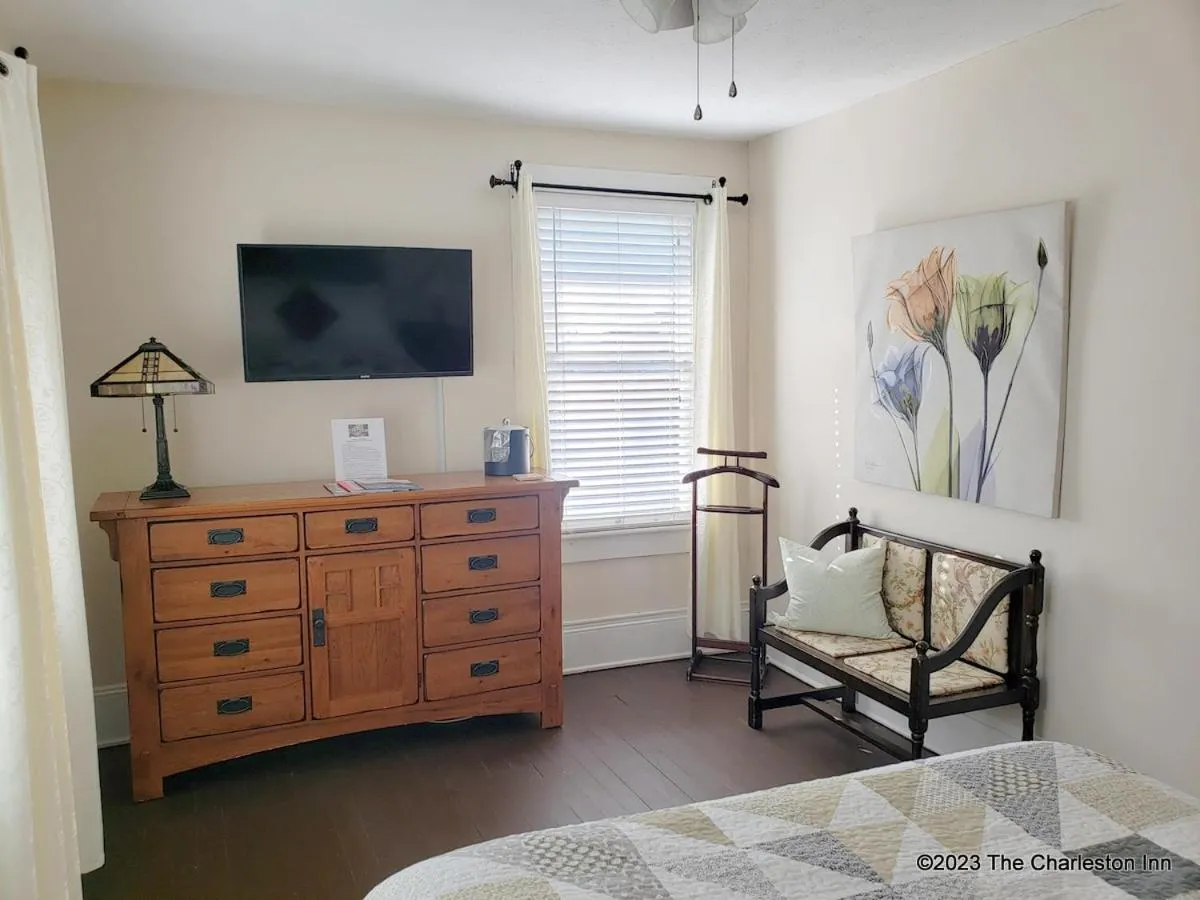 Bedroom, Bed in The Charleston Inn Hendersonville NC