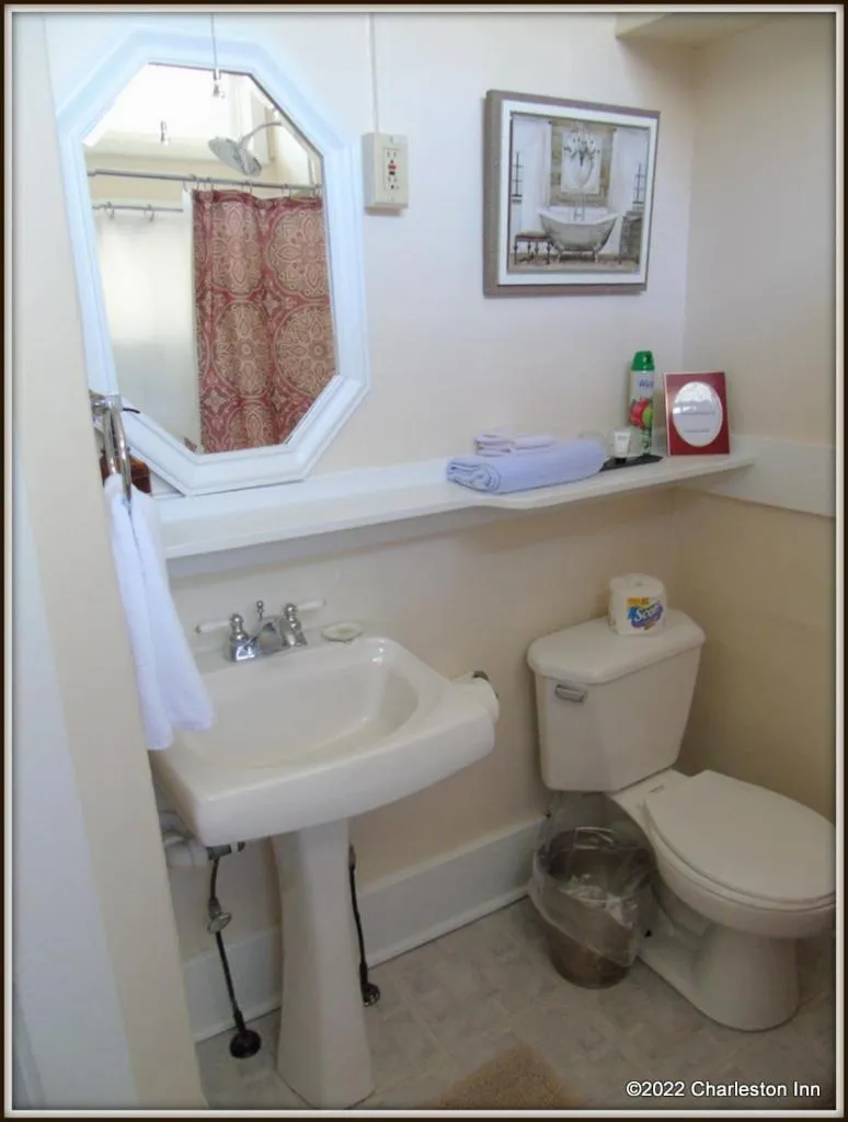 Bathroom in The Charleston Inn Hendersonville NC
