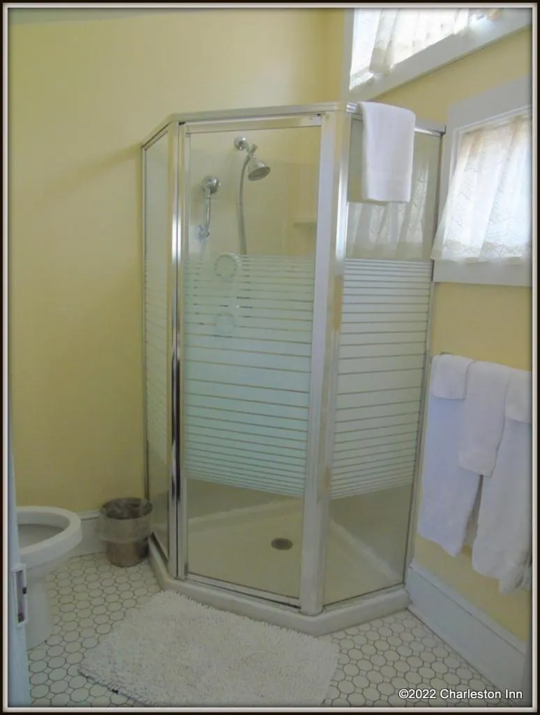 Shower in The Charleston Inn Hendersonville NC