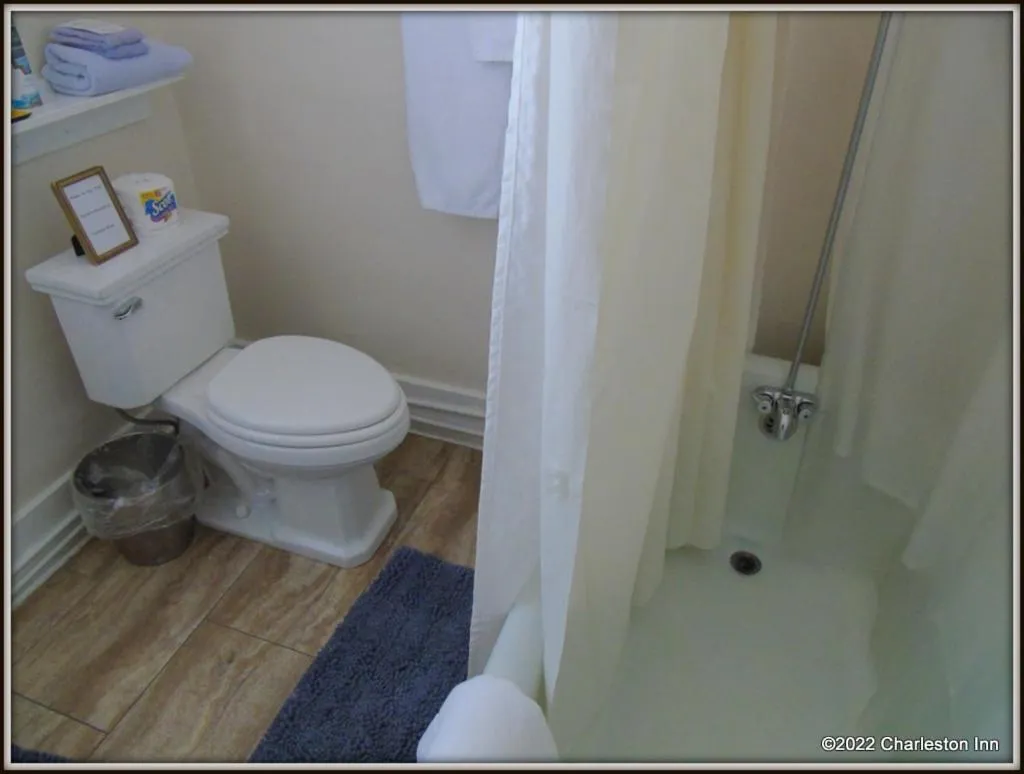 Shower in The Charleston Inn Hendersonville NC