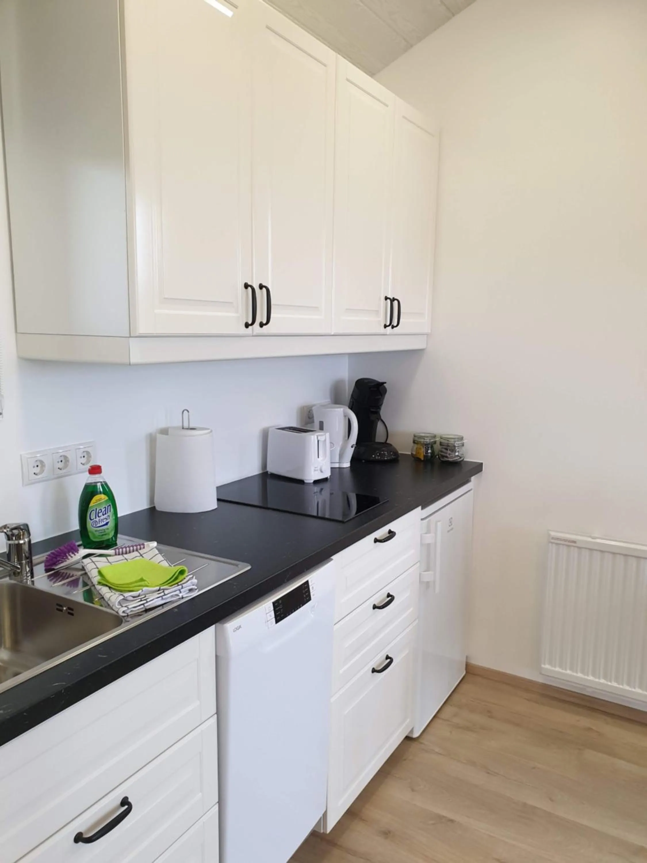 Kitchen or kitchenette in Hvammból Guesthouse