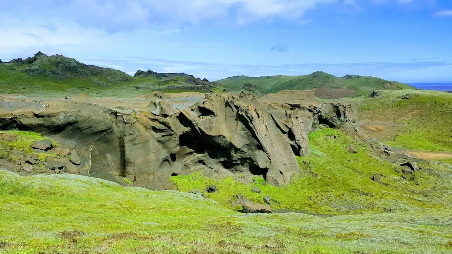 Natural landscape in Hvammból Guesthouse