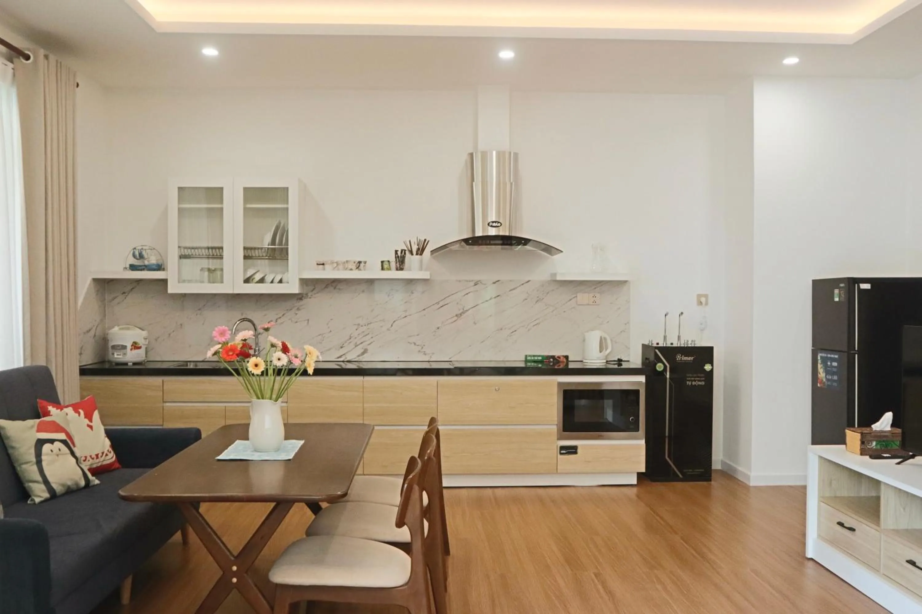 Seating area in Hoang Loc Villa