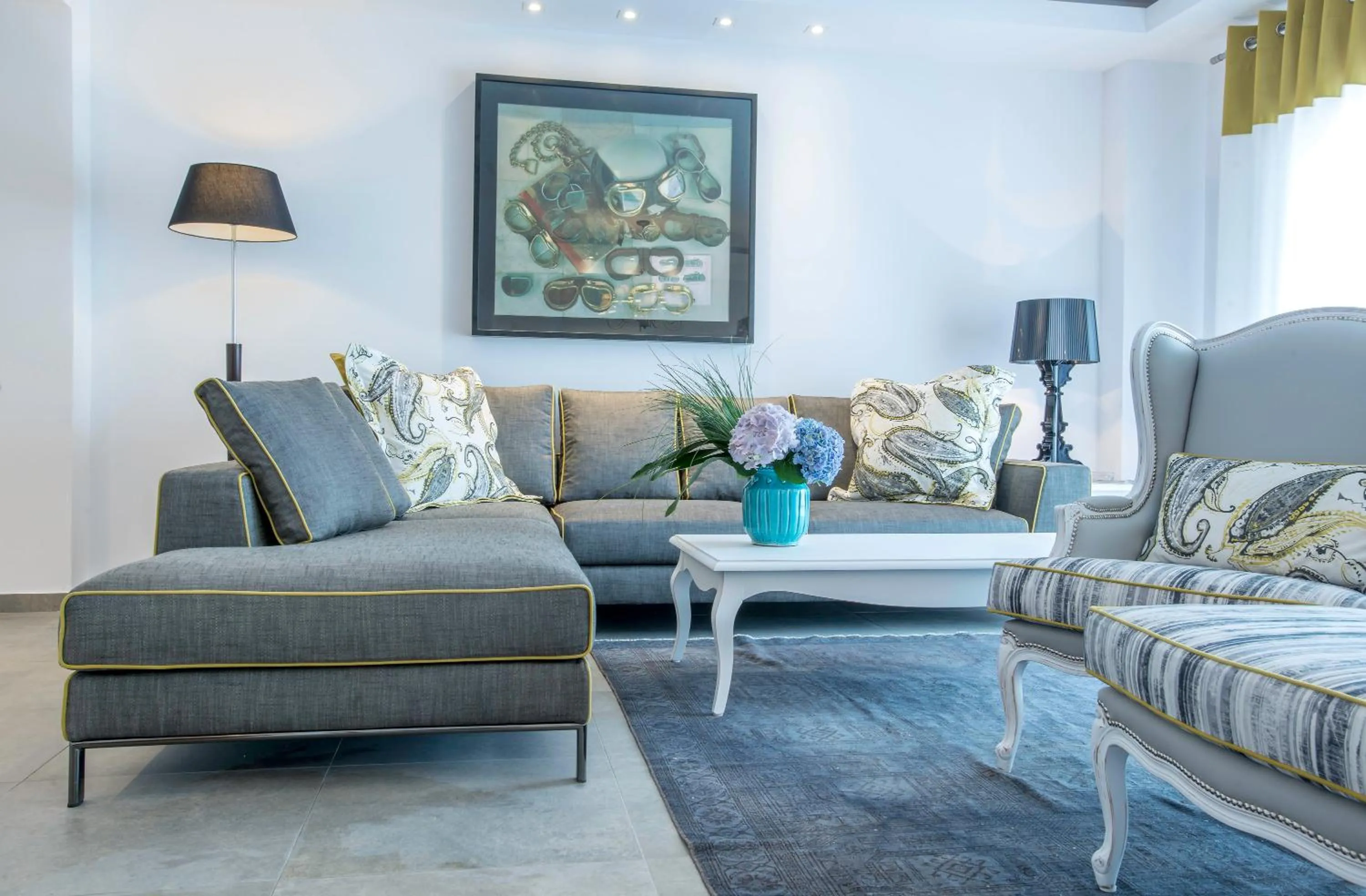 Living room in Avaton Luxury Beach Resort - Relais & Chateaux