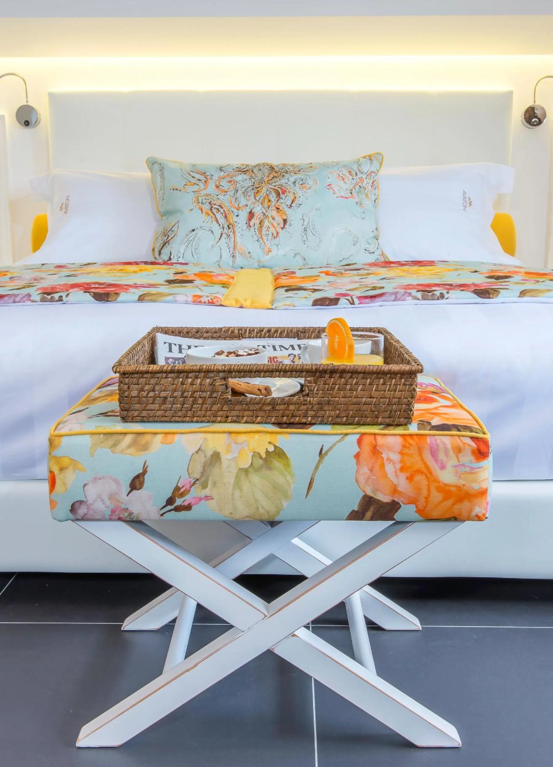 Bed in Avaton Luxury Beach Resort - Relais & Chateaux