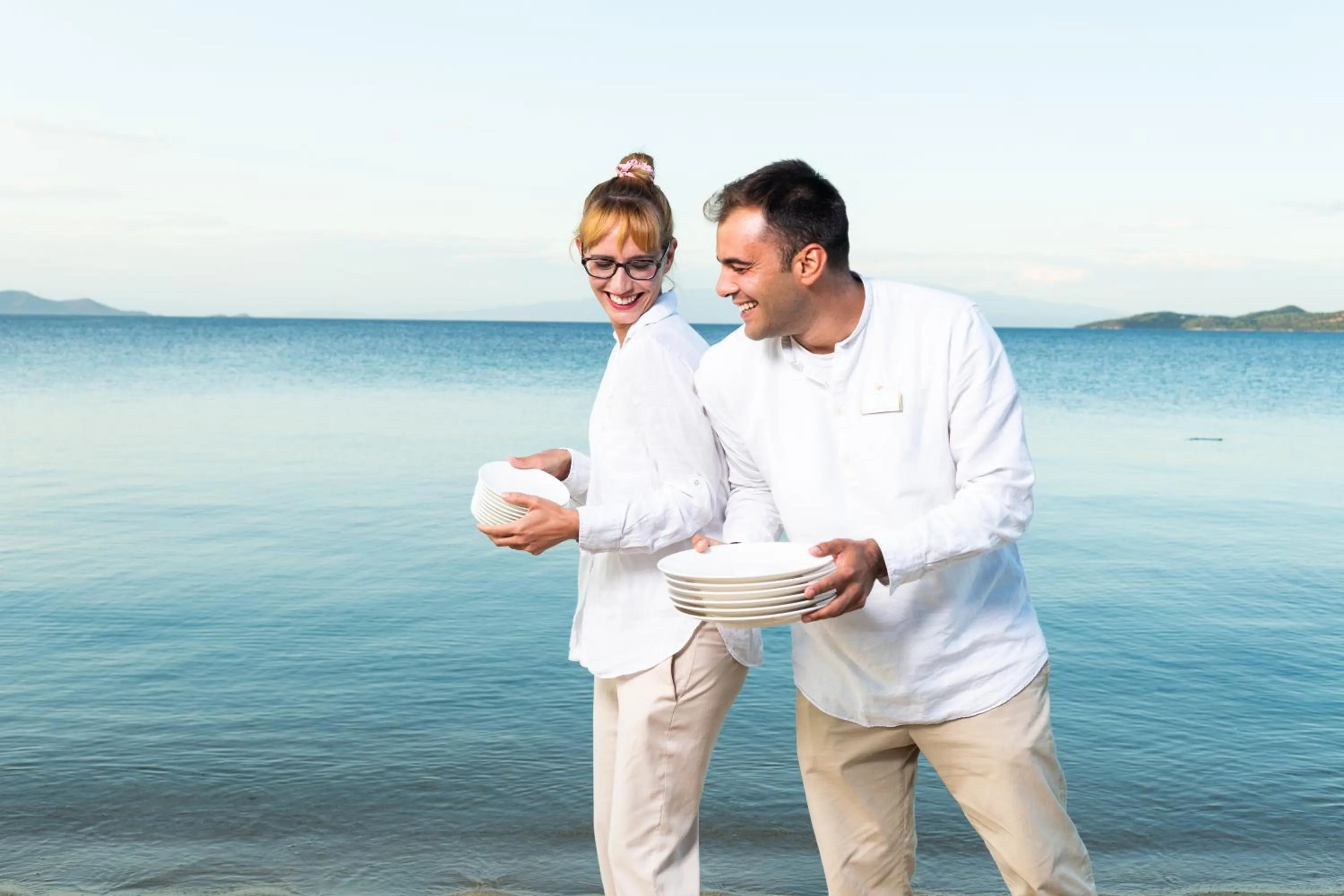 Staff in Avaton Luxury Beach Resort - Relais & Chateaux