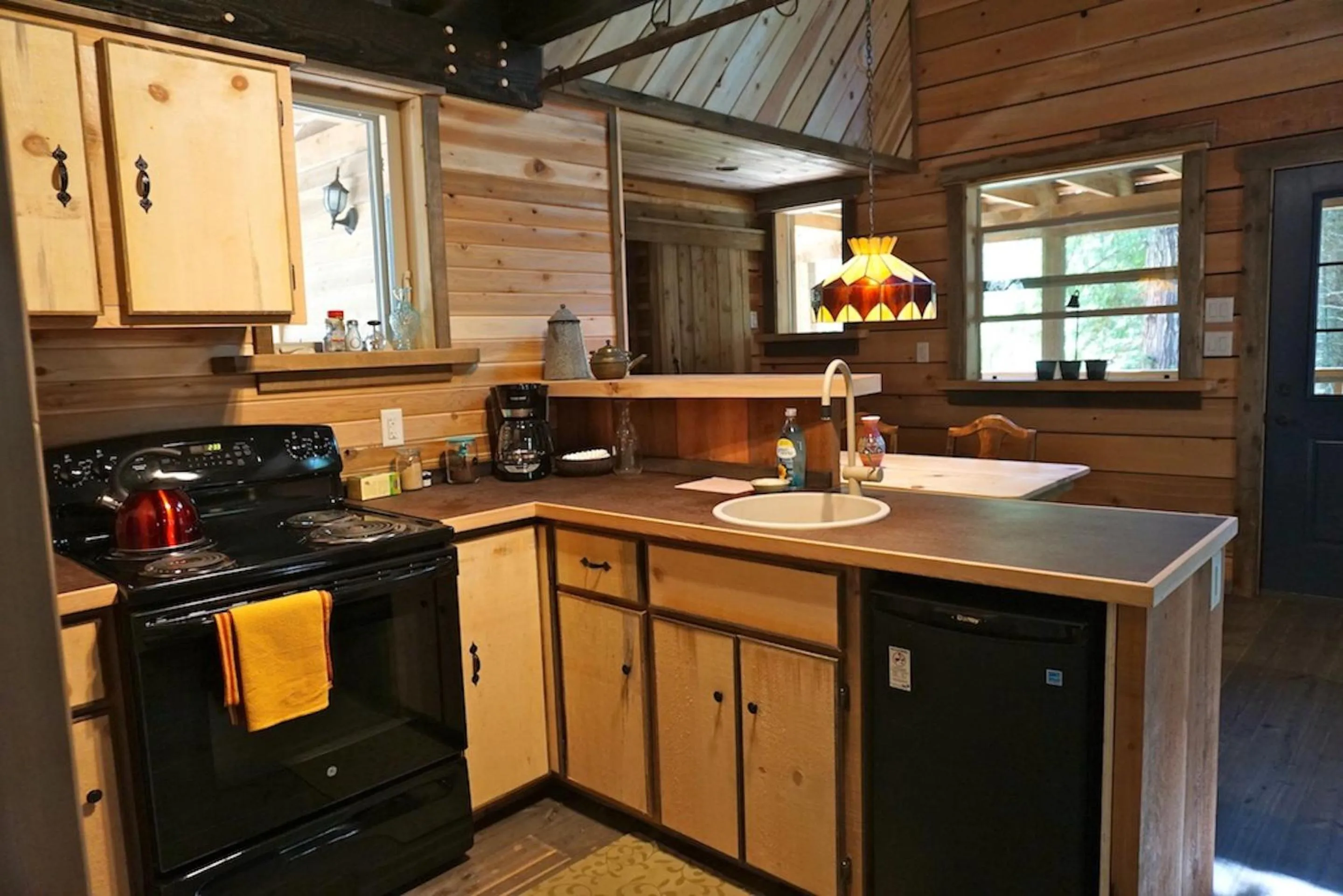 Kitchen or kitchenette in Logden Lodge