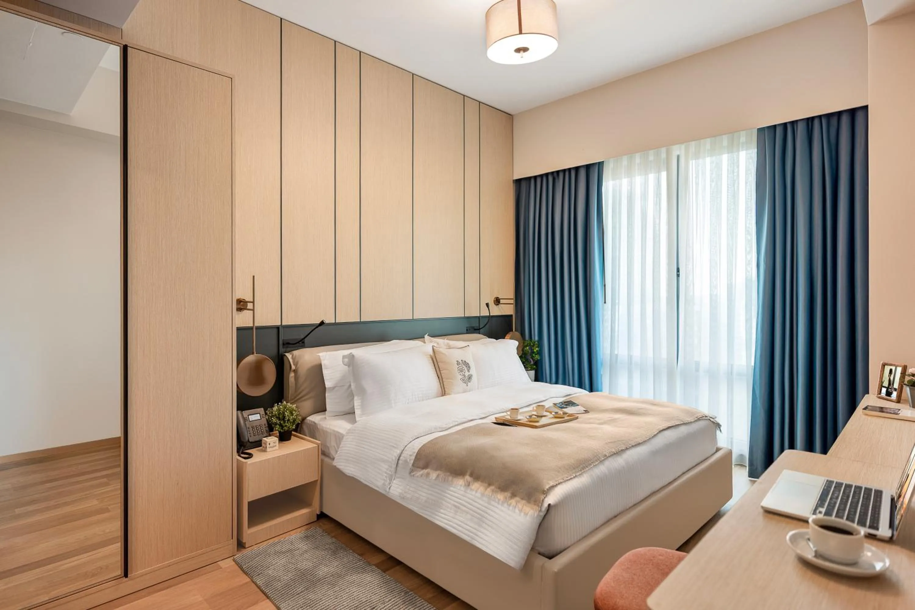 Bed in Citadines Maslak Istanbul